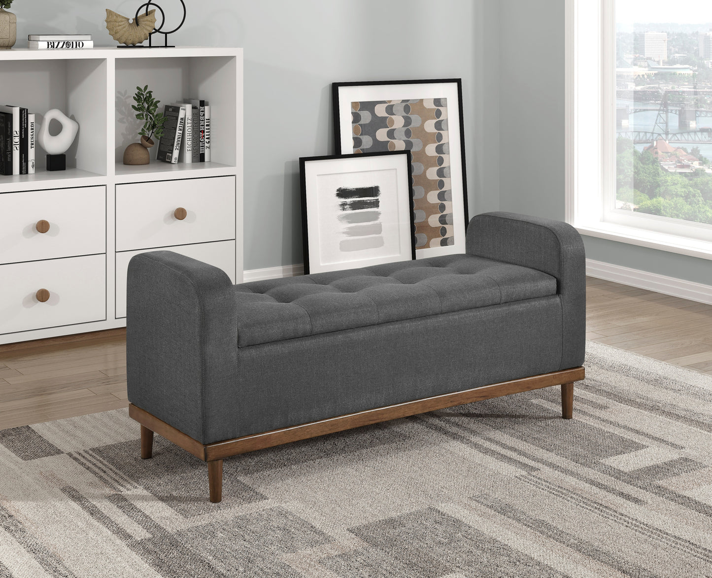 Lift top Storage bench 4590DG Toronto Stocks