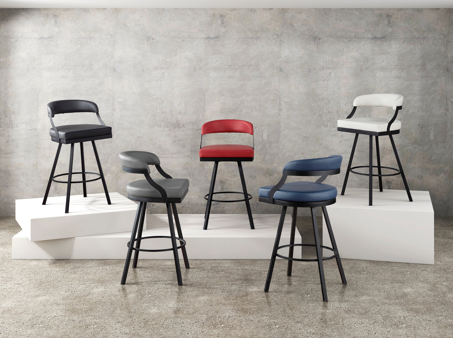 Multi colors Swivel Counter/Pub Chairs Model 5565M Toronto Stocks