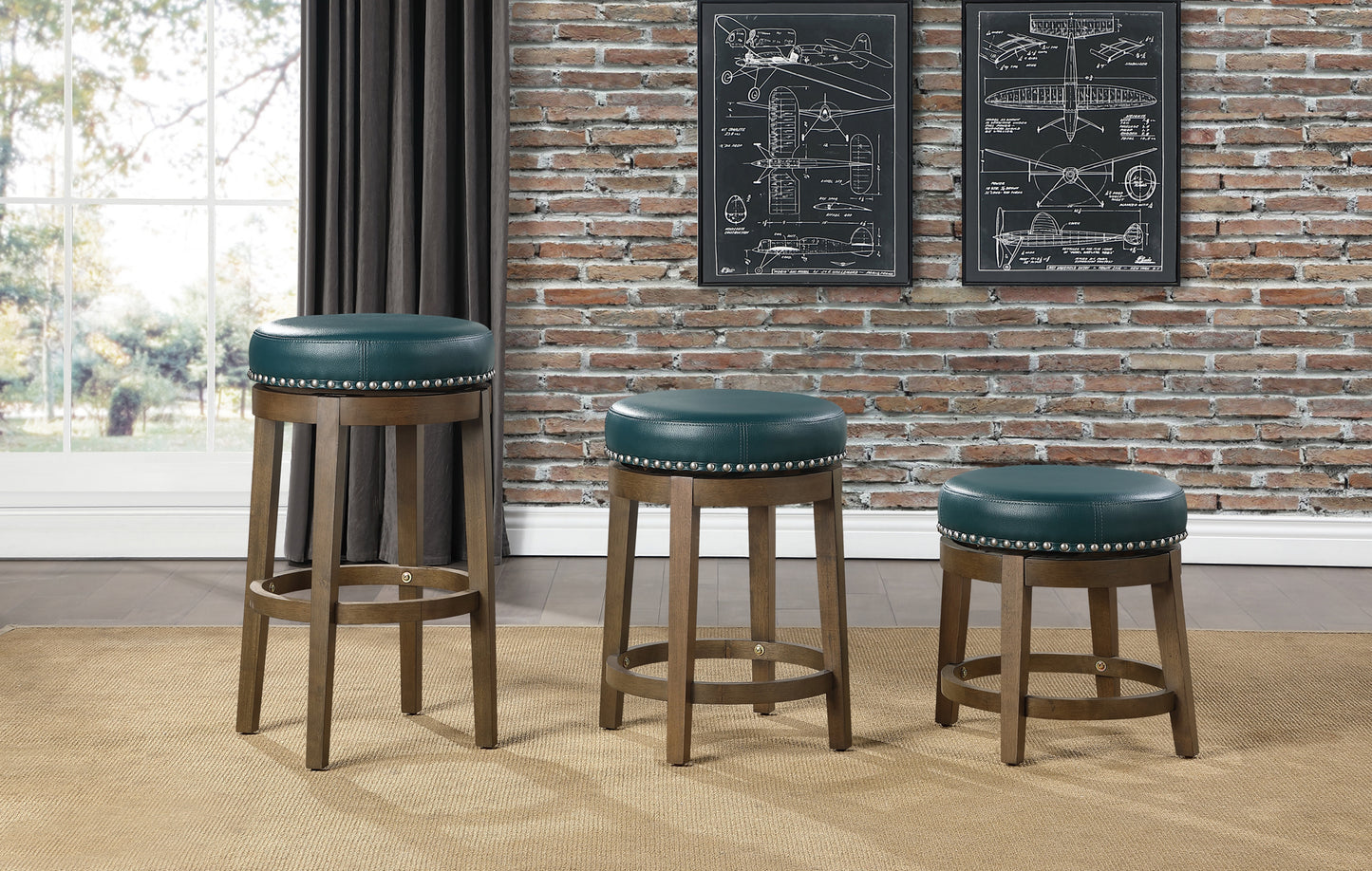 4 Colors Round Swivel Counter/Pub/ Regular Stools Model 5681 Toronto Stocks