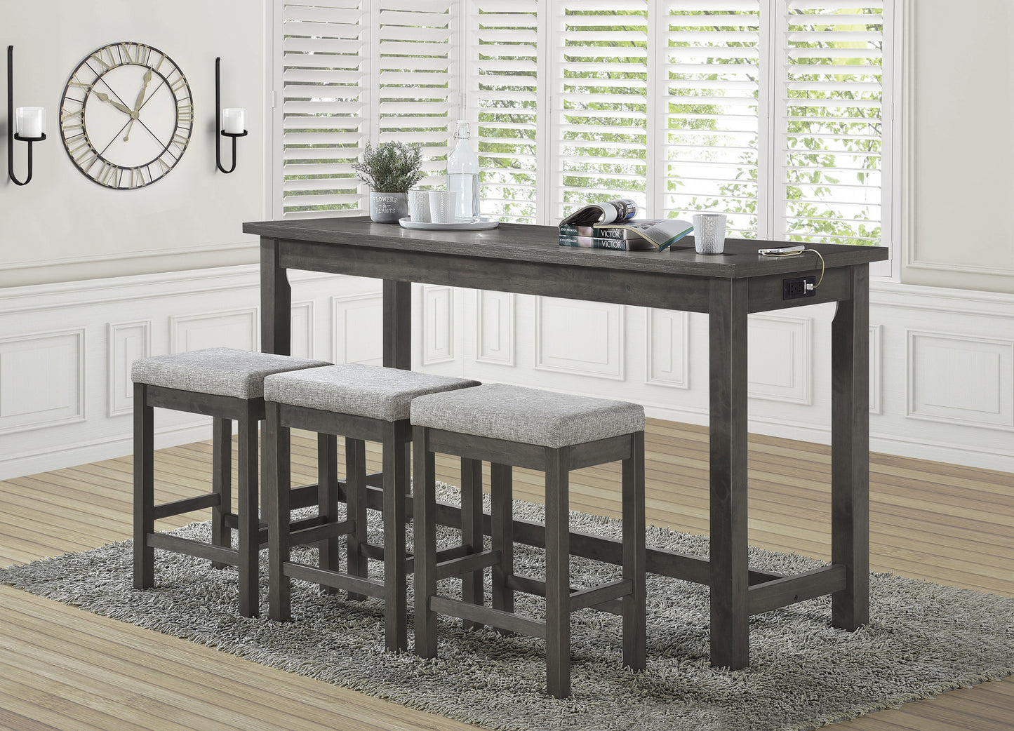 Counter Height 4pc Pack Dining Set Model 5713GY