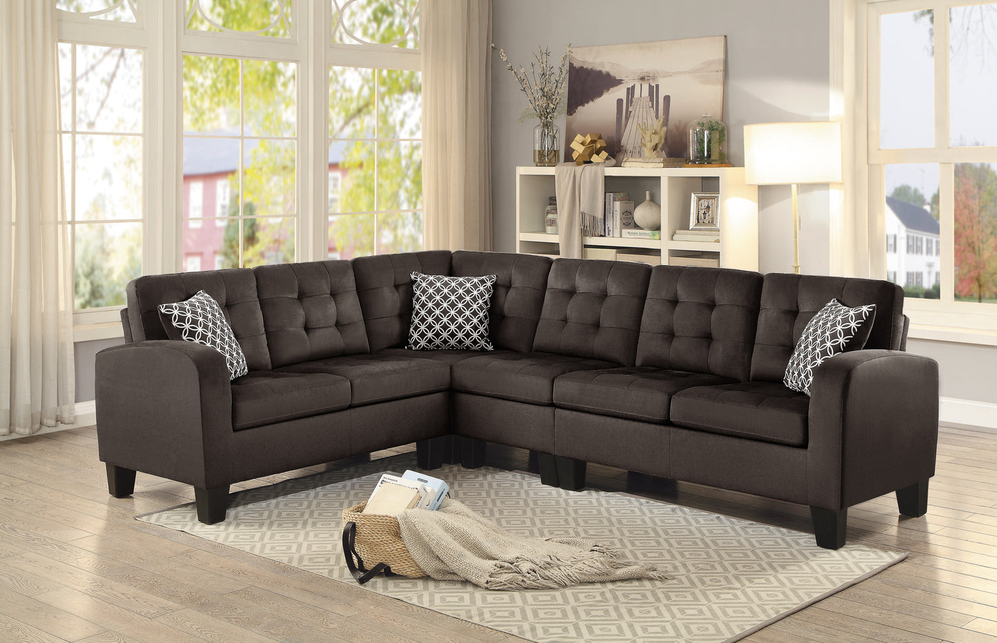 Fabric Sectional Sofa Model 8202CH Toronto Stocks