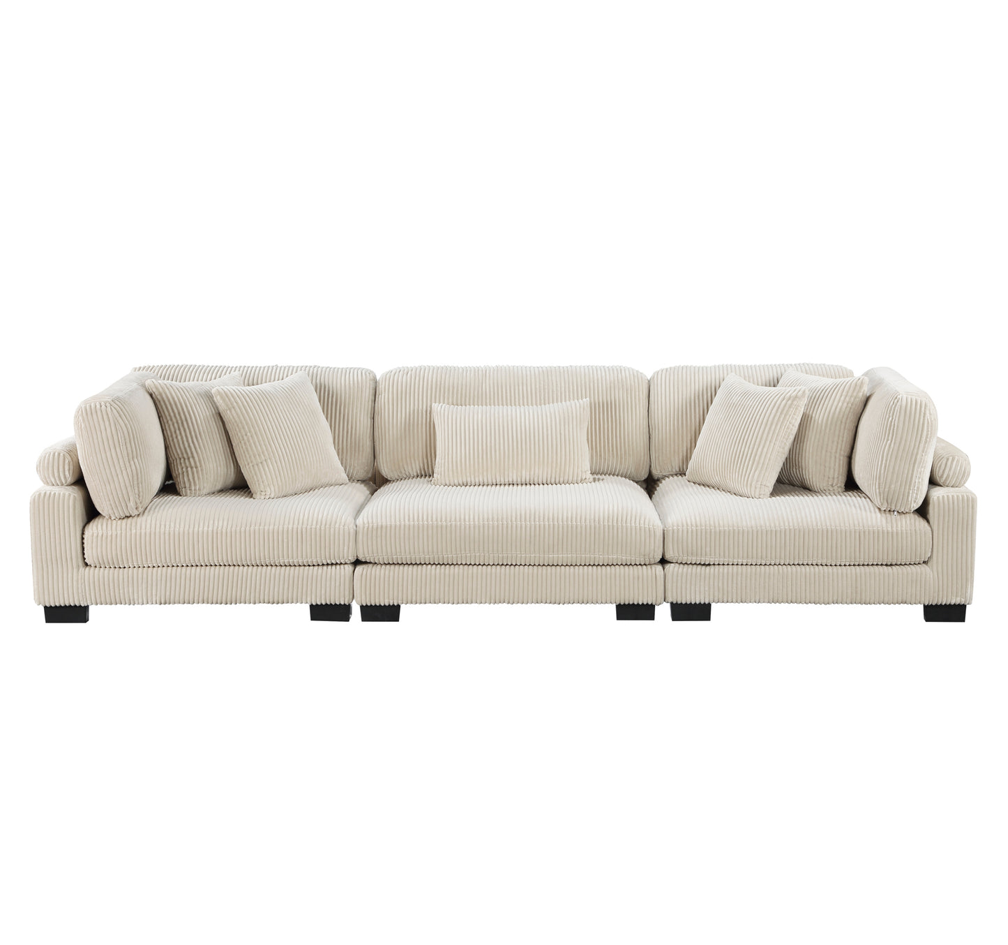 Modular Corduroy fabric Sofa/Love Seat Model 8555BE Toronto Stocks