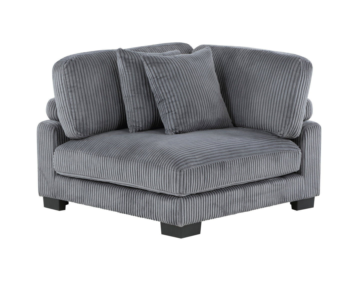 Modular Corduroy fabric Sectional Sofa Model 8555GY 3CR+2AC Toronto Stocks