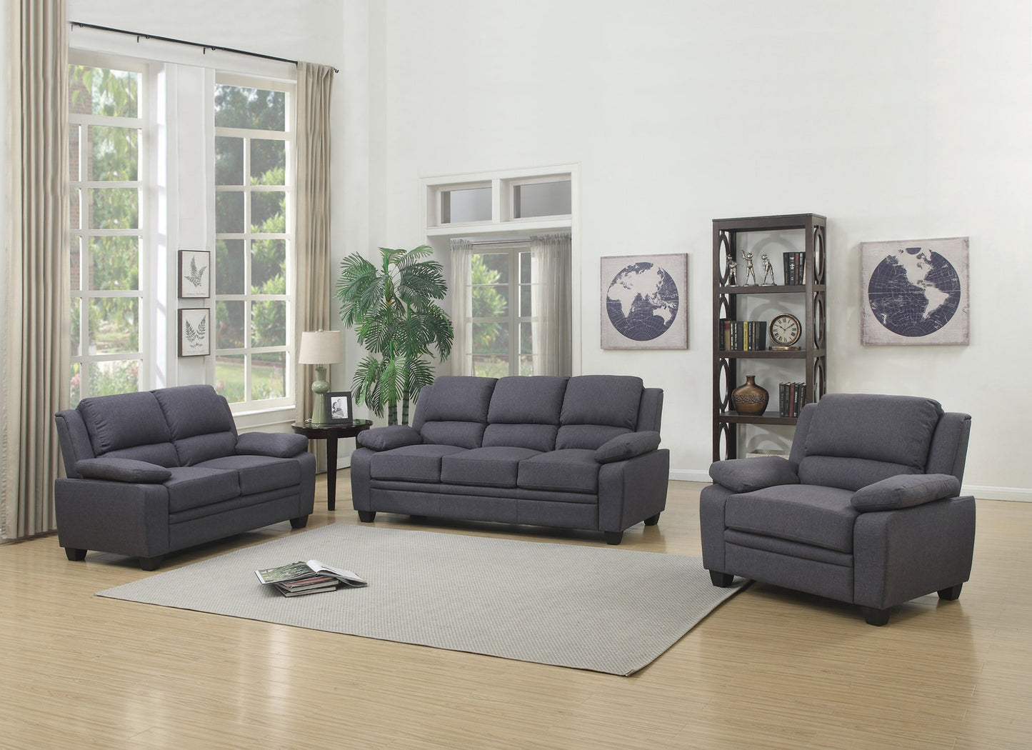 Fabric Sofa/Love Seat/Chair red/grey/brown colors Toronto Stocks