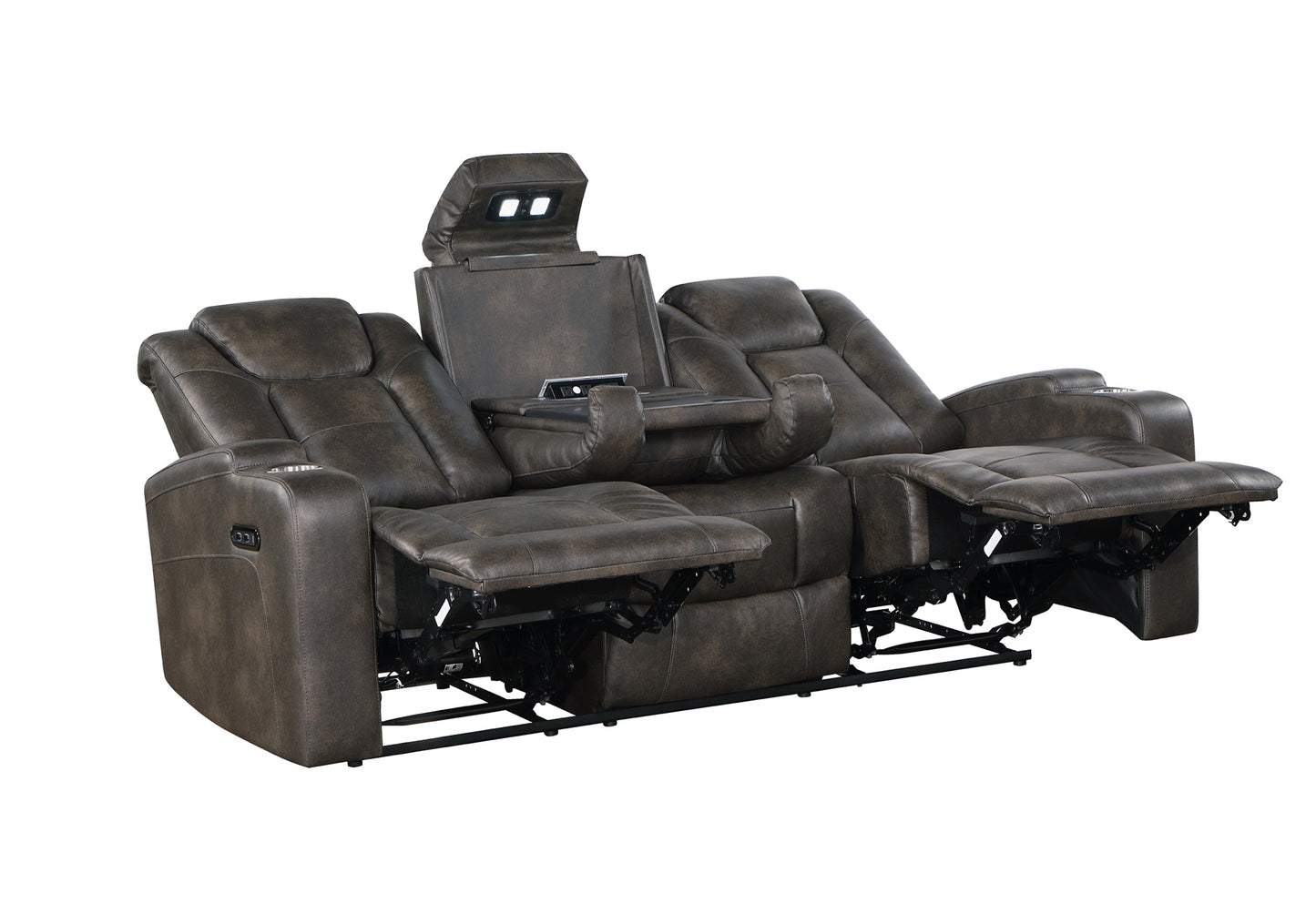 Leather Gel Electric Powered Recliners Sofa/Love Seat/Chair Model 9213 Toronto Stocks