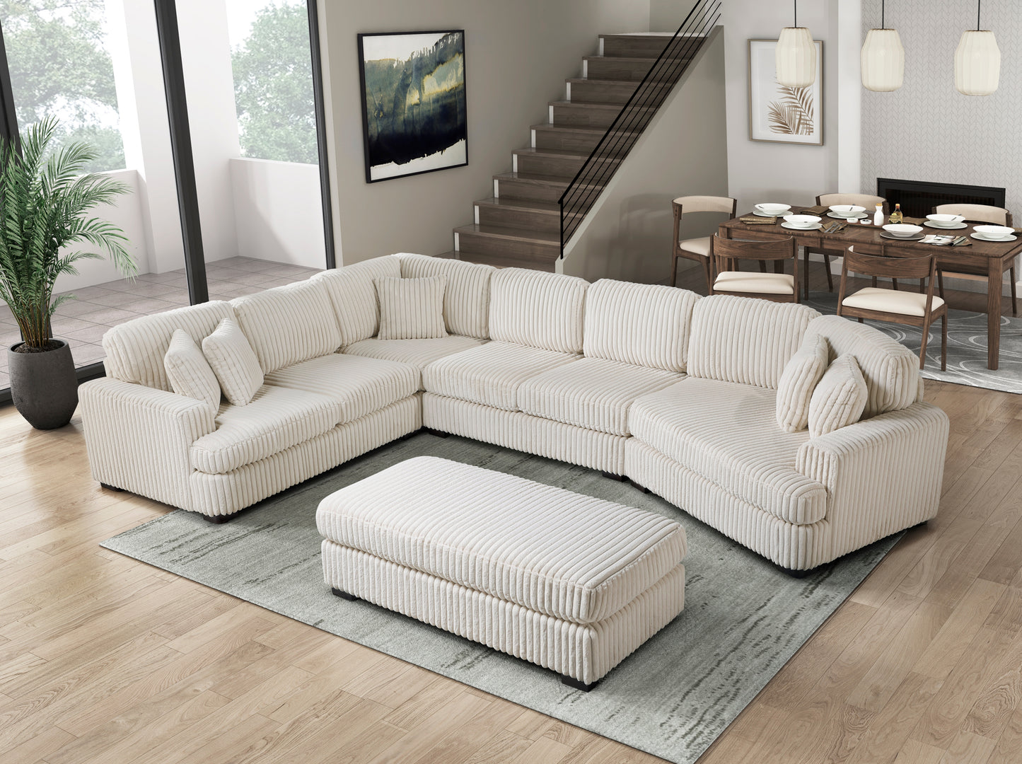 Model 9623BE 5 pc Modular Sectional Sofa sets Toronto stocks