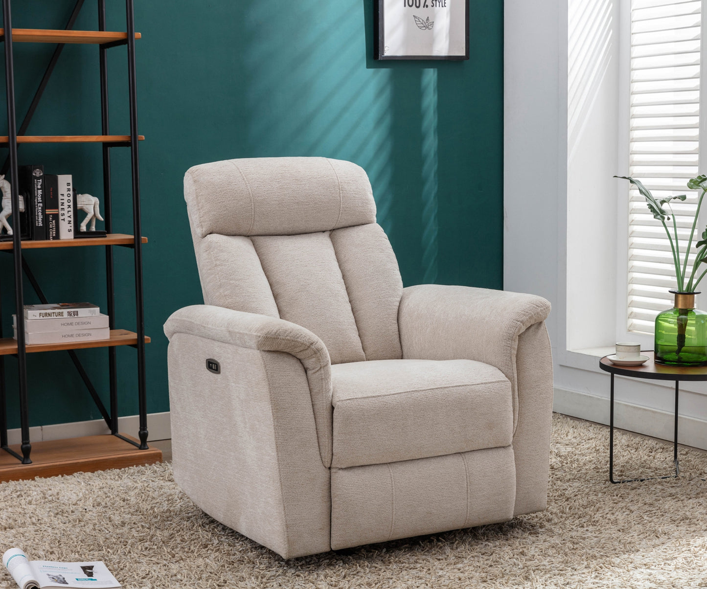 Model 99067P-BE-1 Power Rocker Recliner. Toronto Stocks