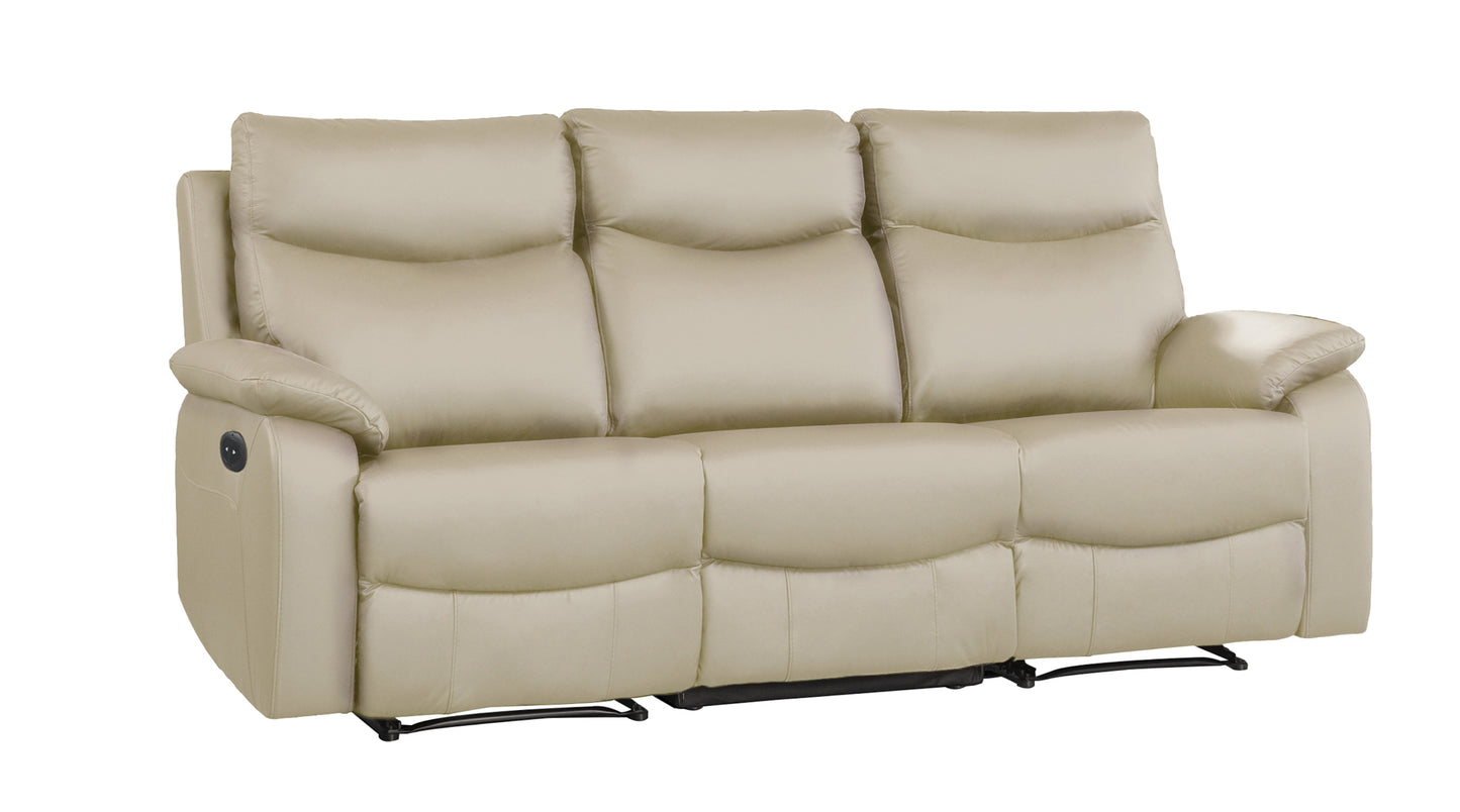 Full Leather Power Recliner Model 99201P-SBE Toronto Stocks Limited. Made in Portugal