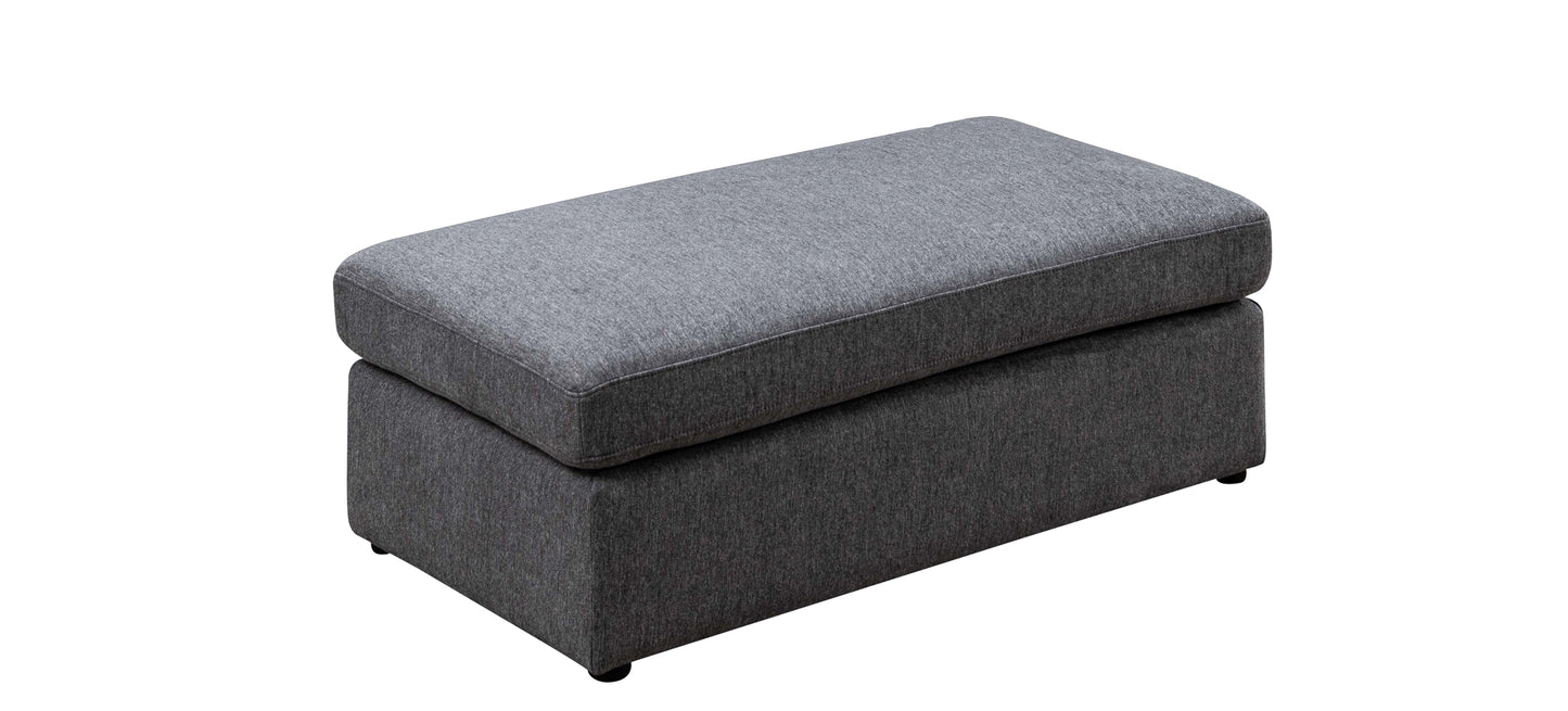 Model 99947GRYSSR Fabric Sectional Sofa with Right Side Chaise & Ottoman. Limited Toronto Stocks.