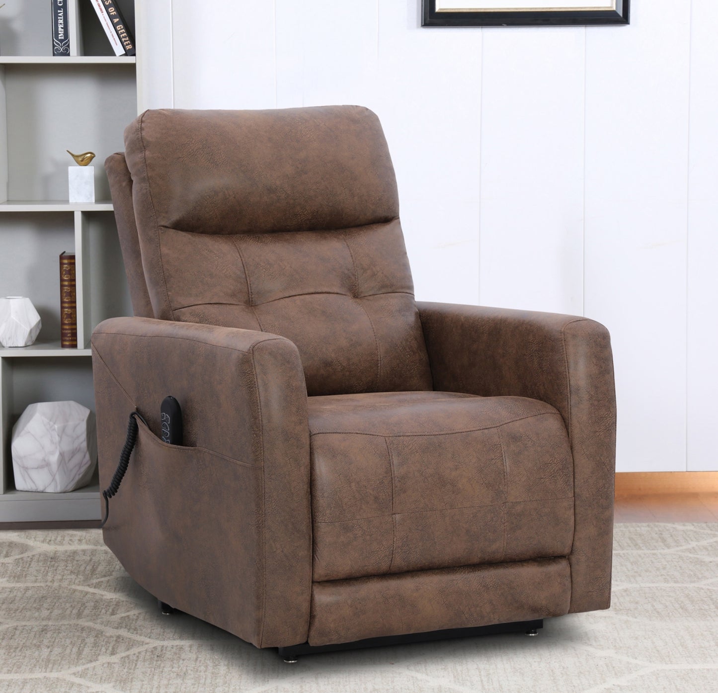 Model 99988BRW-1LT Medical Lift Chair with Power Headrests. Toronto Stocks