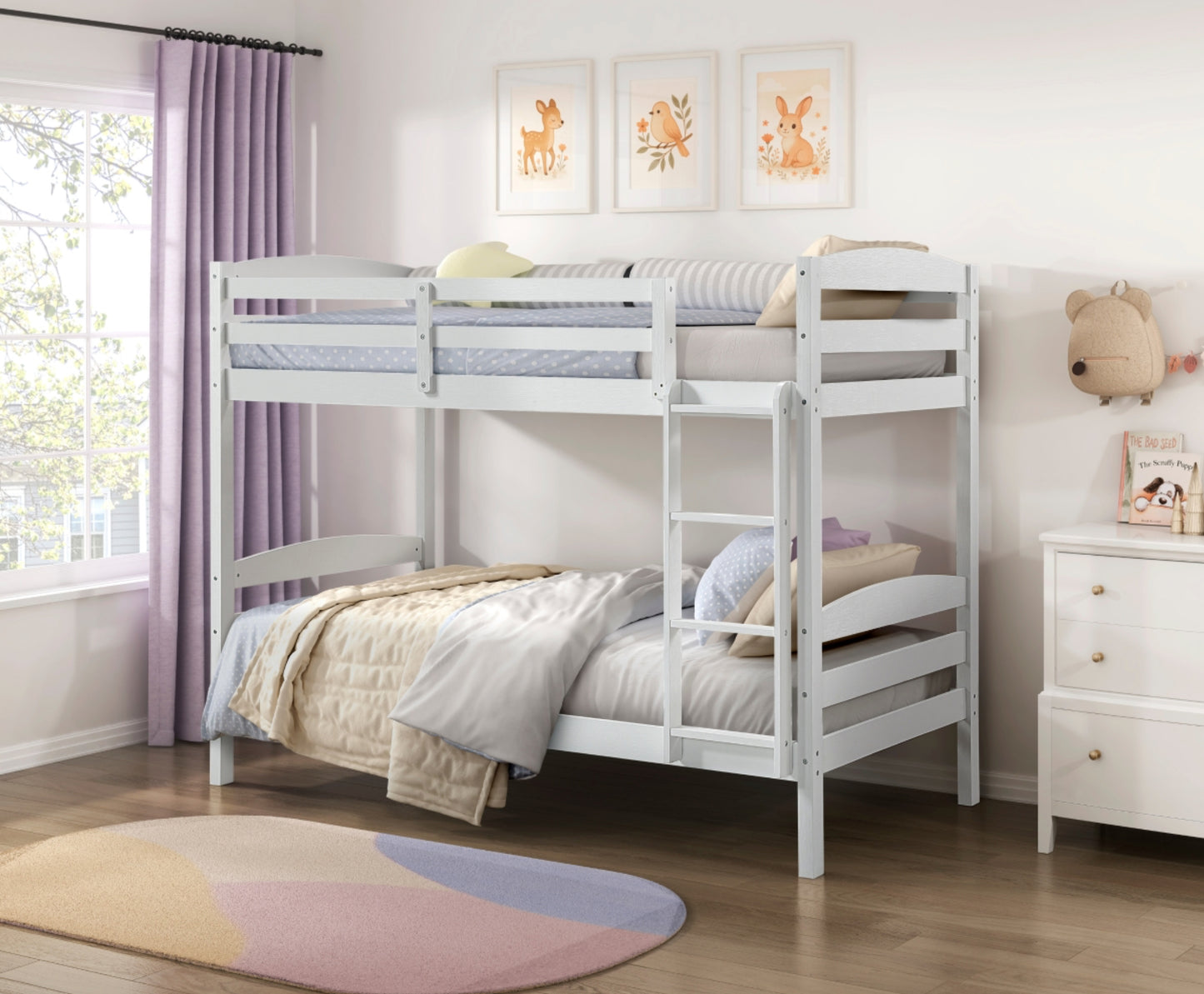 Model B2022WH Twin/Twin Bunk Bed . Toronto stock