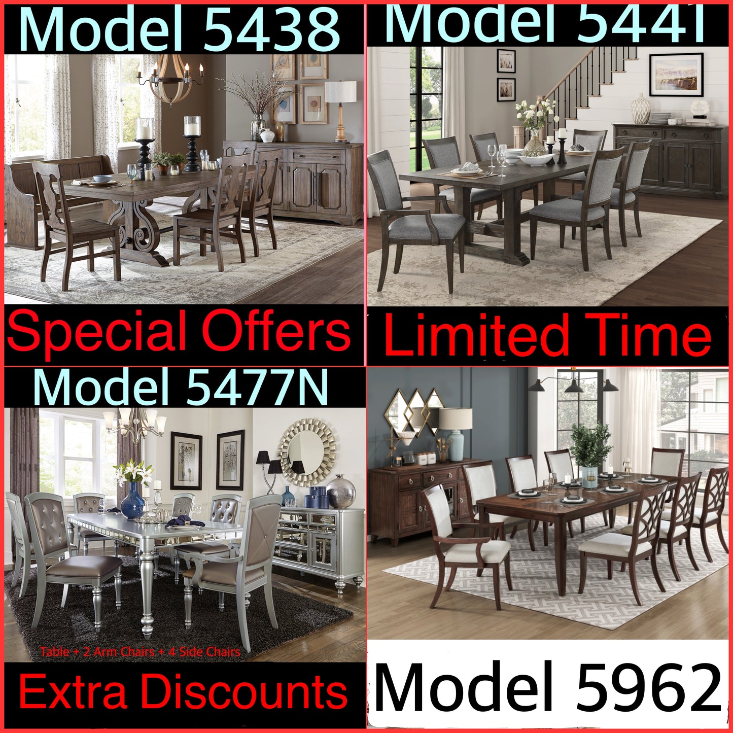 FurnitureFM.com Dining Sets Promo Deals 2