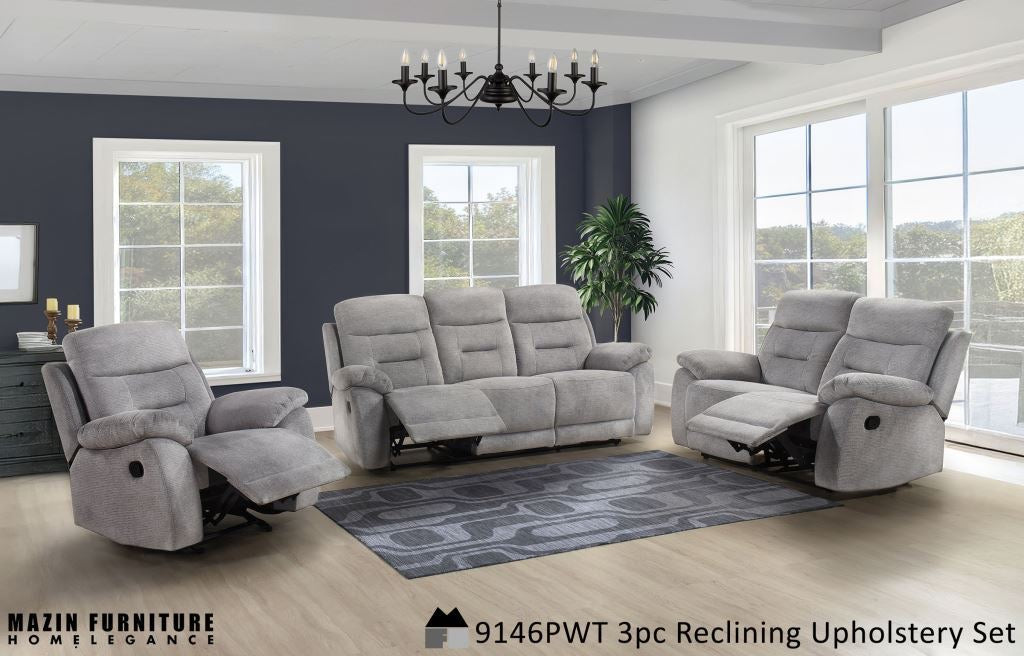 NEW arrival Manual Fabric Recliner Model 9146PWT