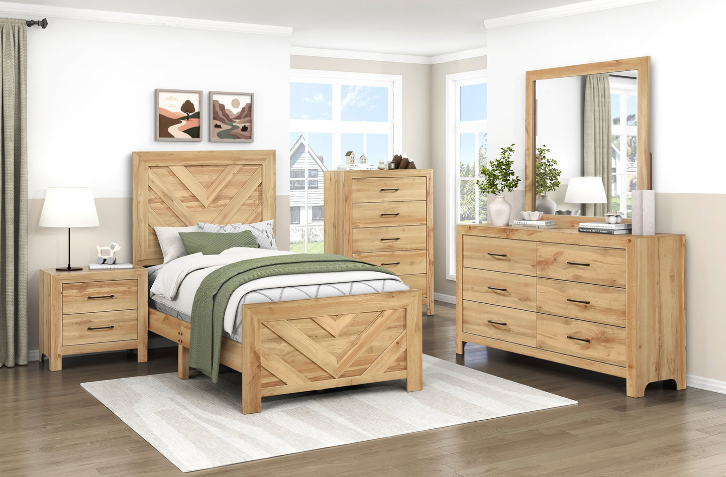 Model 1534NPNAT Kids Bedroom Set California Stocks 6-8 weeks