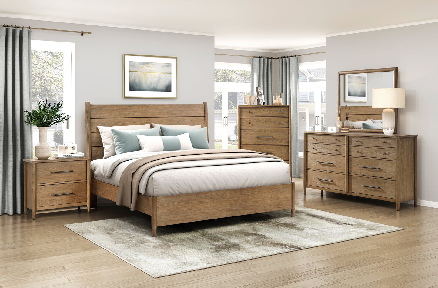Model 2386 Upholstered Bedroom Set California Stocks