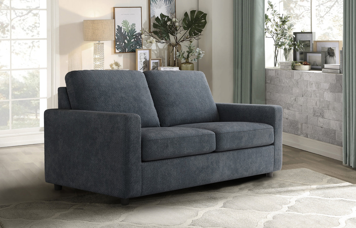 Model 99094GY-2SB Sofa Bed with Foam Mattress, Toronto Stocks