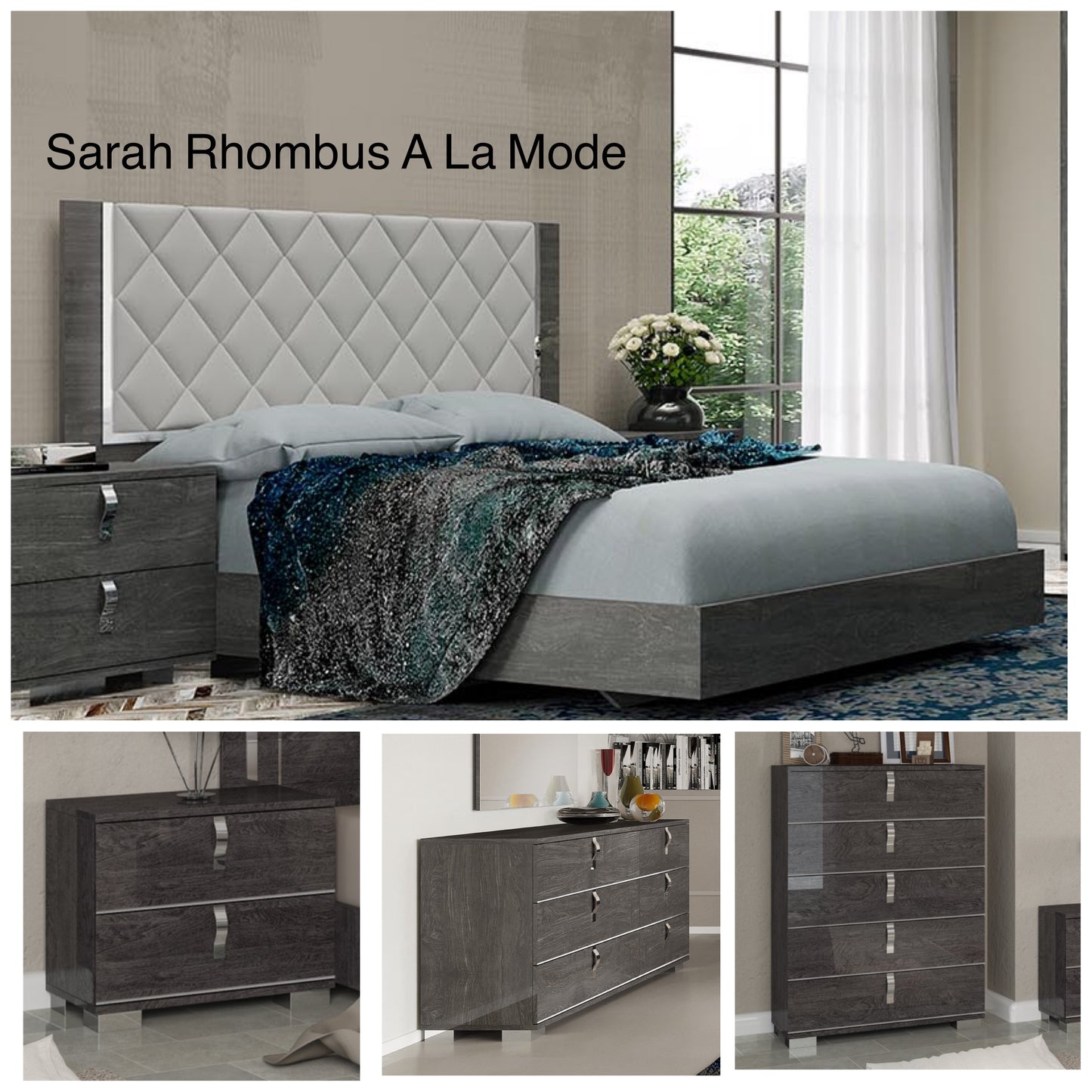 Model SARAH RHOMBUS MODERN/ALA MODE Exclusive Made in Italy Brand STATUS ITALY LIMITED STOCKS TORONTO