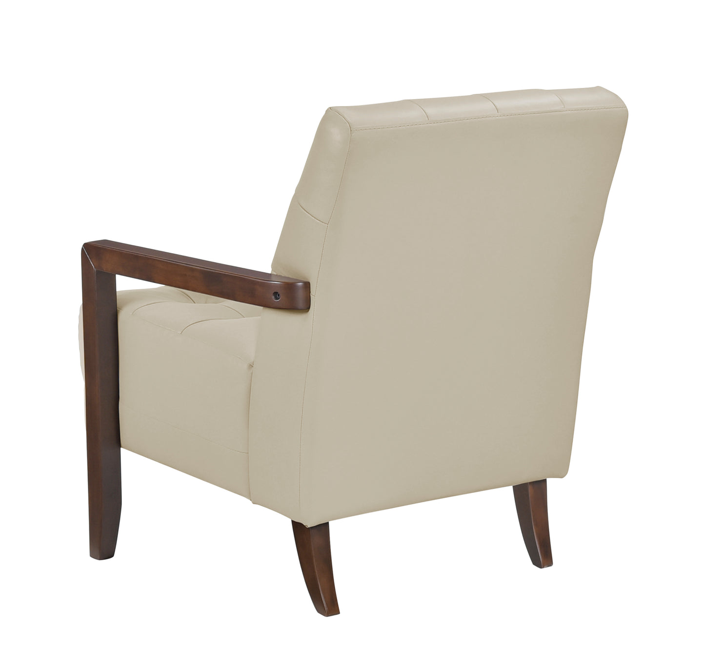Contemporary Leather Accent Chair 1010BEG-1 Toronto Stock Item