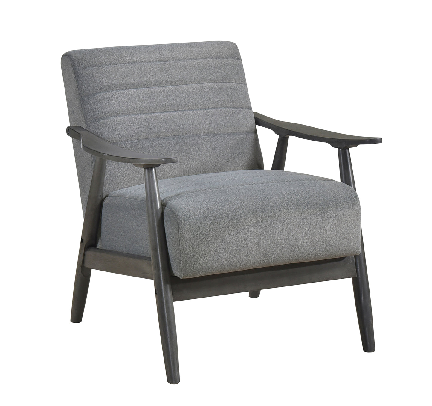 Fabric Wooden Arm Accent Chair Pearl Color 1287PE