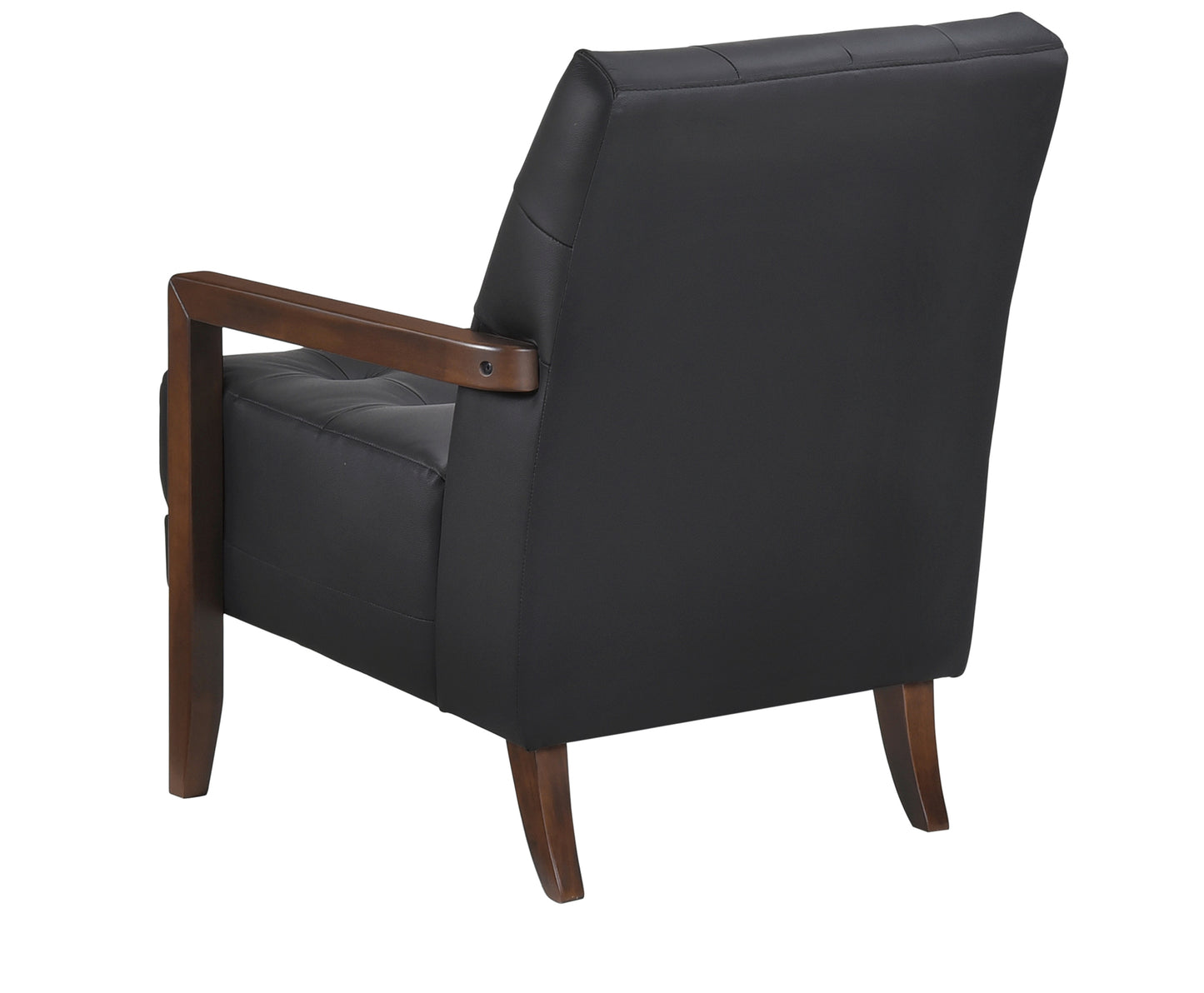 Contemporary Leather Accent Chair 1010BLK-1 Toronto Stock Item