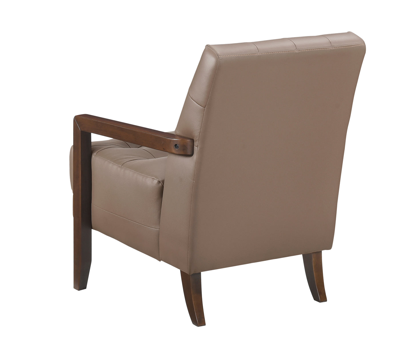 Contemporary Leather Accent Chair 1010BRW-1 Toronto Stock Item
