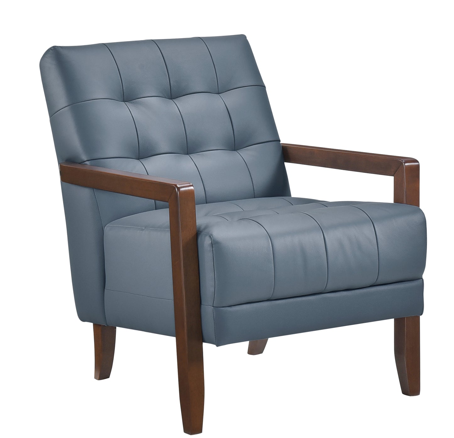 Contemporary Leather Accent Chair 1010BUE-1 Toronto Stock Item