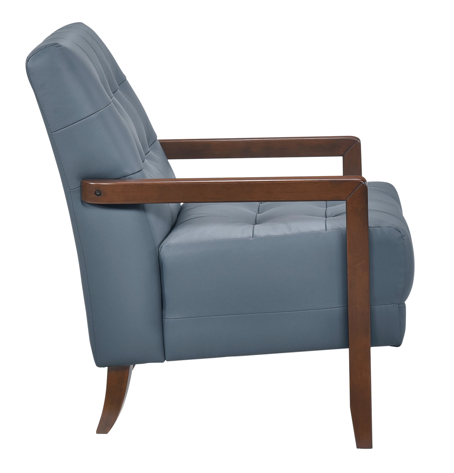 Contemporary Leather Accent Chair 1010BUE-1 Toronto Stock Item