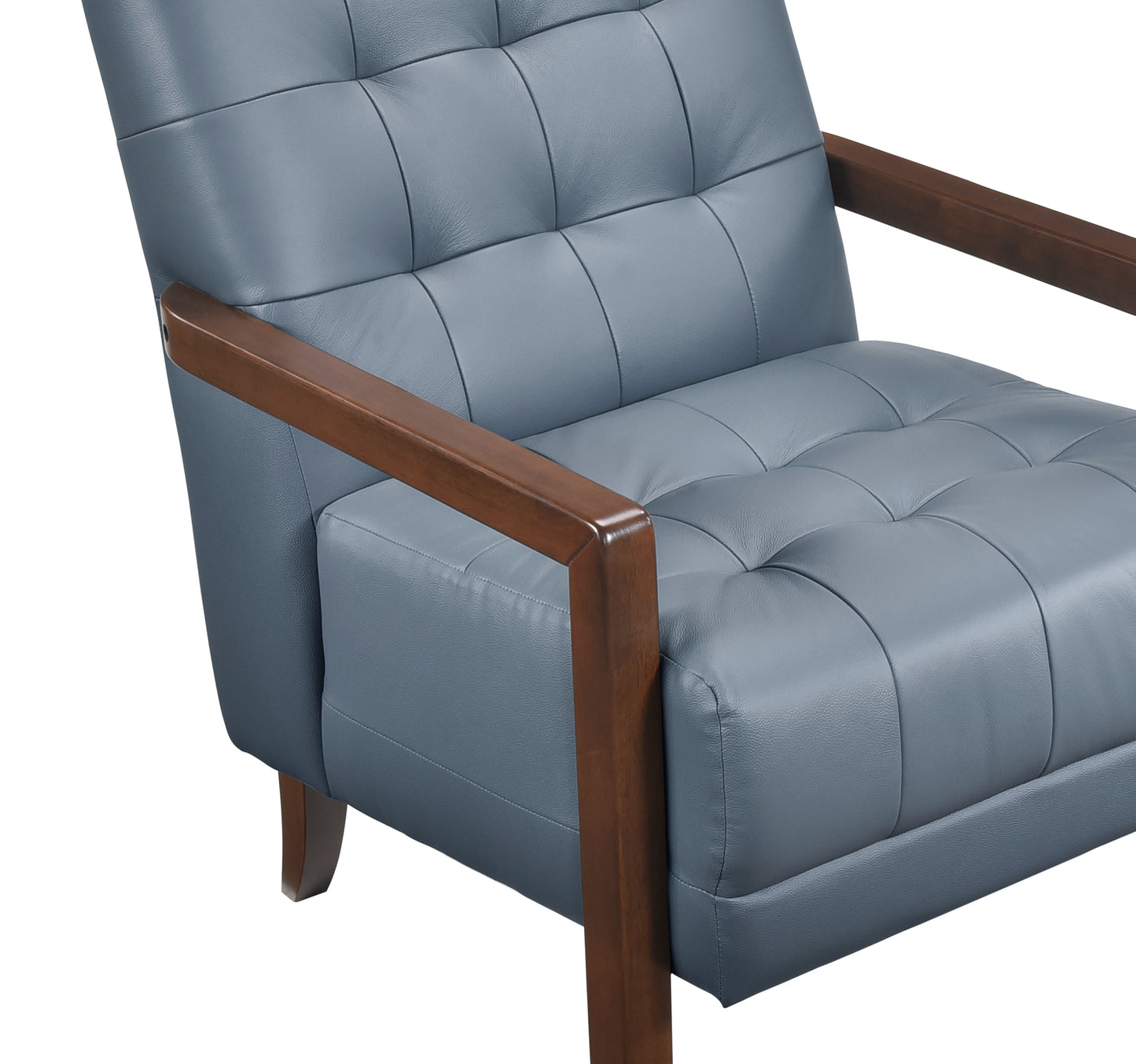 Contemporary Leather Accent Chair 1010BUE-1 Toronto Stock Item