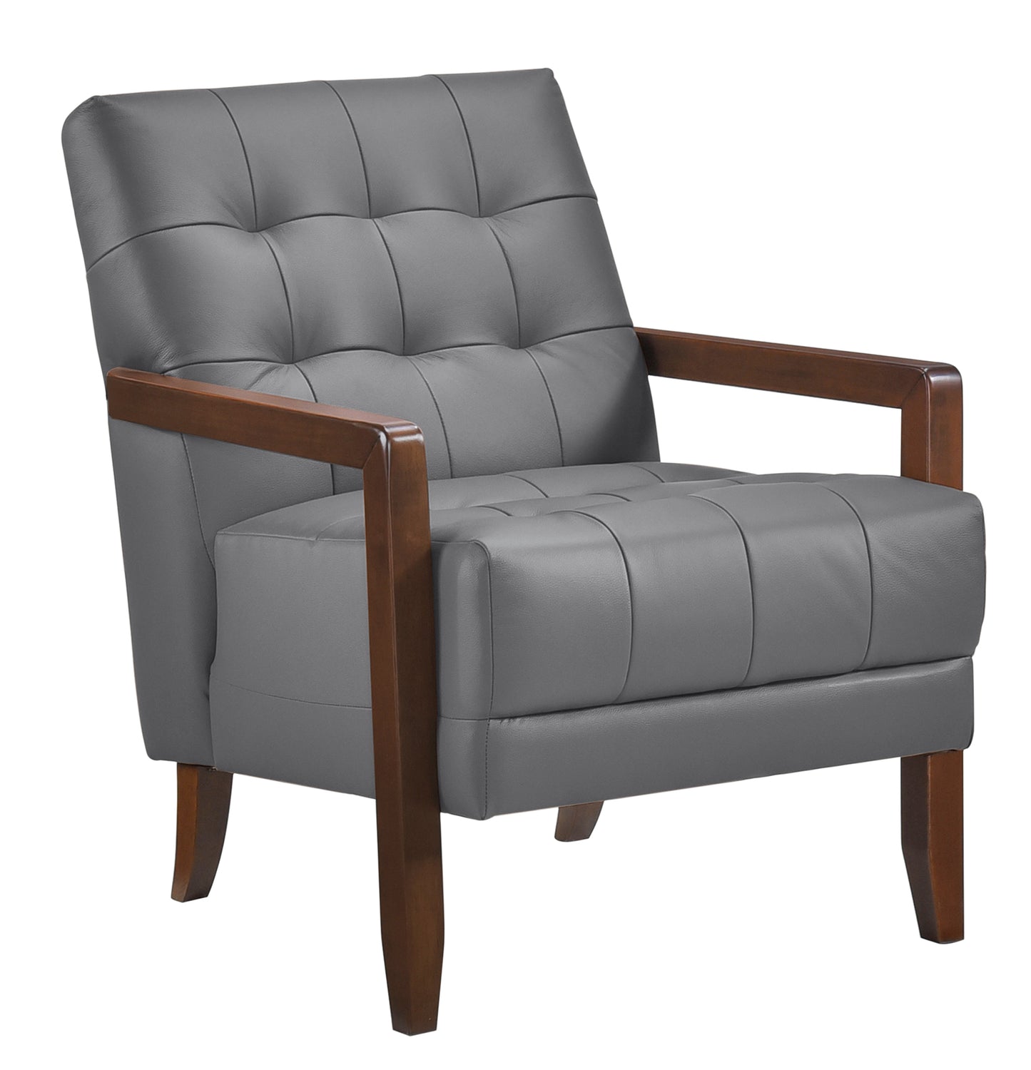 Contemporary Leather Accent Chair 1010DGY-1 Toronto Stock Item (Copy)