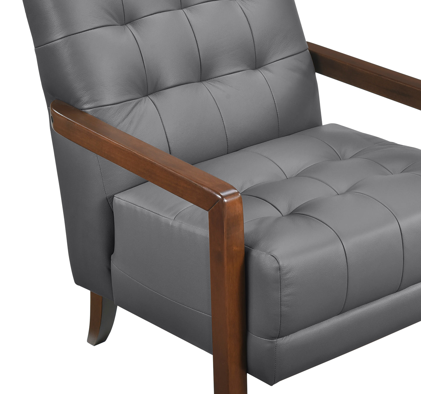 Contemporary Leather Accent Chair 1010DGY-1 Toronto Stock Item (Copy)