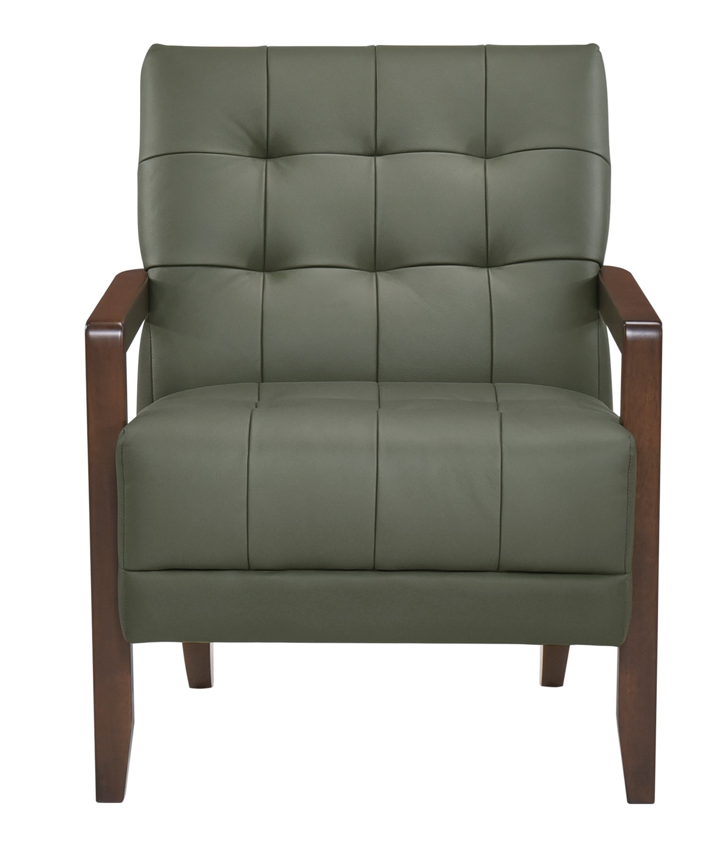 Contemporary Leather Accent Chair 1010GRN-1 Toronto Stock Item