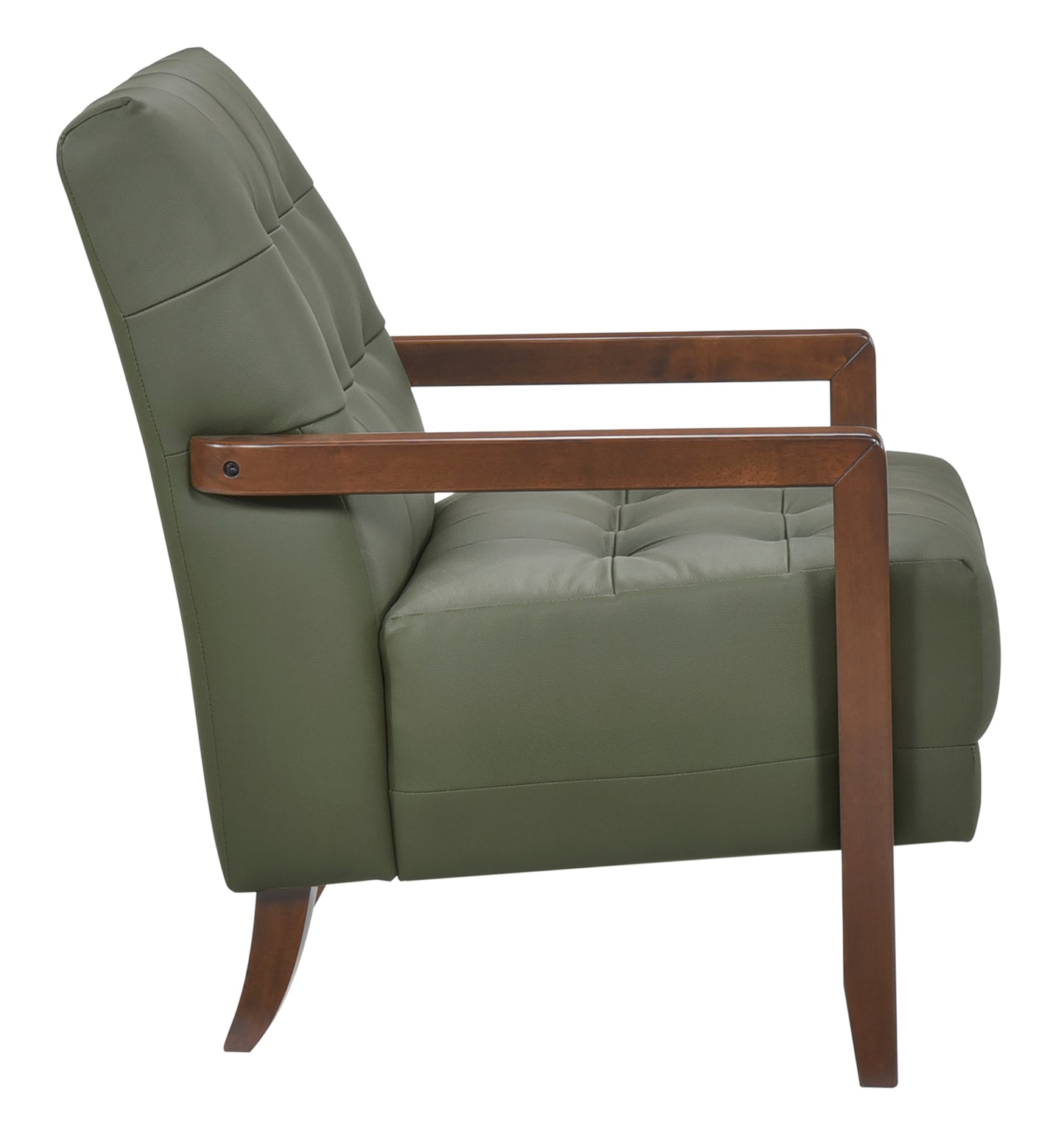Contemporary Leather Accent Chair 1010GRN-1 Toronto Stock Item