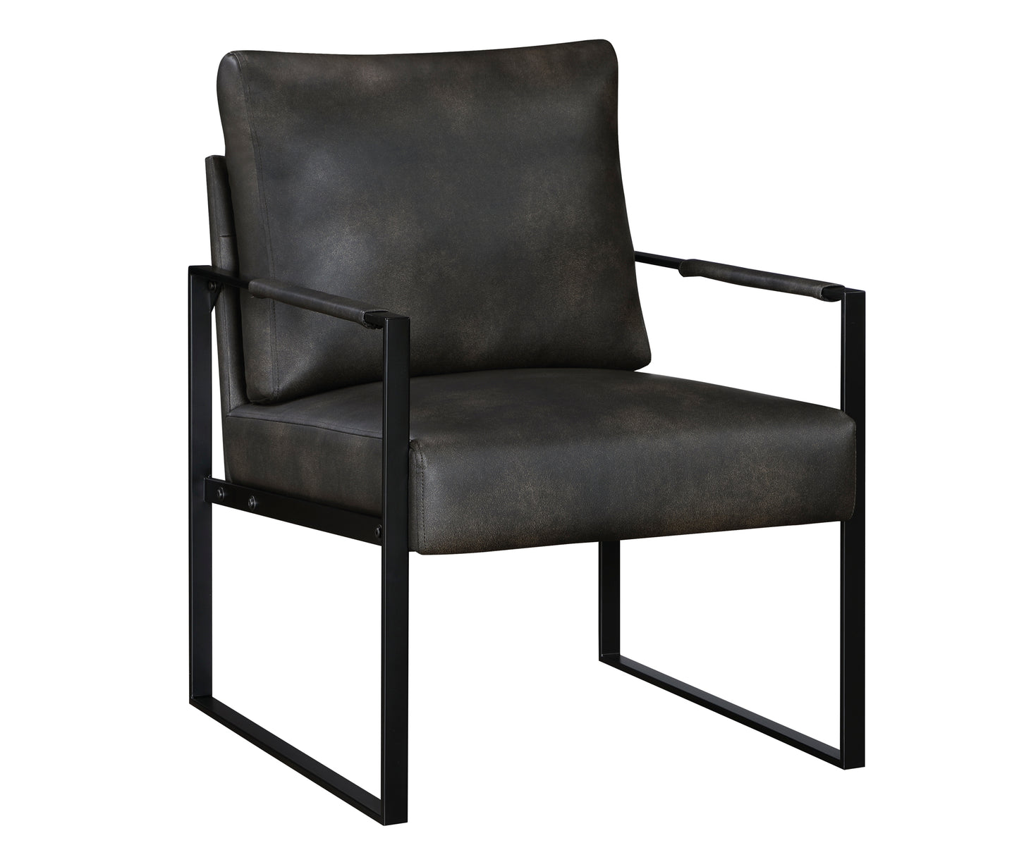 Contemporary Faux Leather Accent Chair 1011DGY-1 Toronto Stock Item