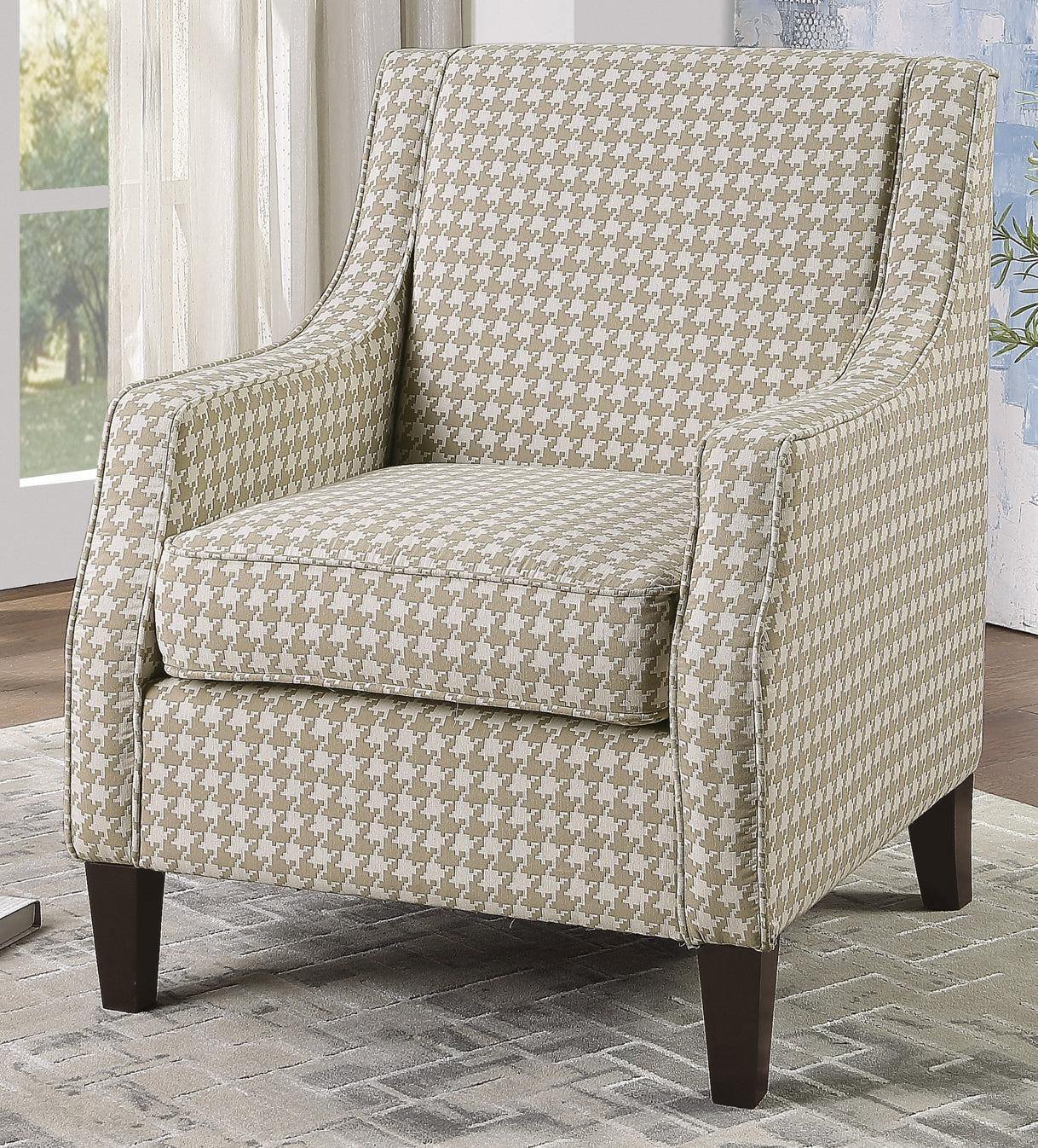 Fabric Arm Accent Chair 1110KH-1 Toronto Stock Item