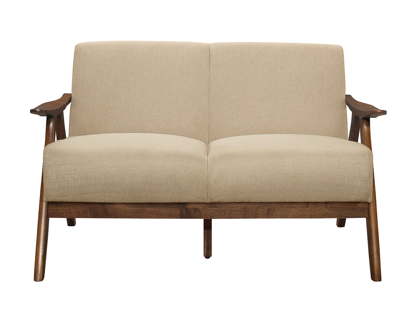 Contemporary Modern Fabric Wooden Sofa Set 1138BR Toronto Stock