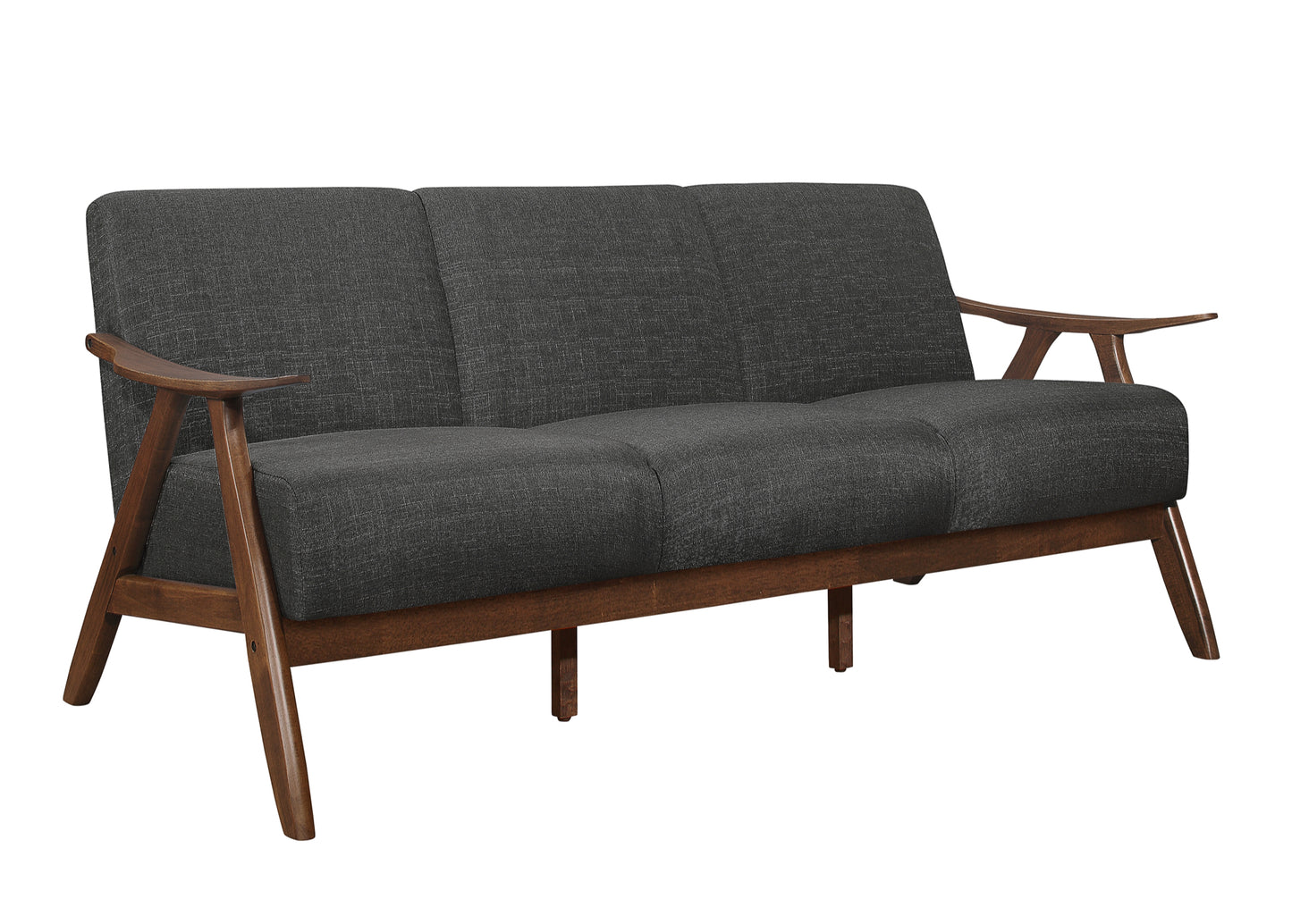 Contemporary Modern Fabric Wooden Sofa Set 1138DGY Toronto Stock