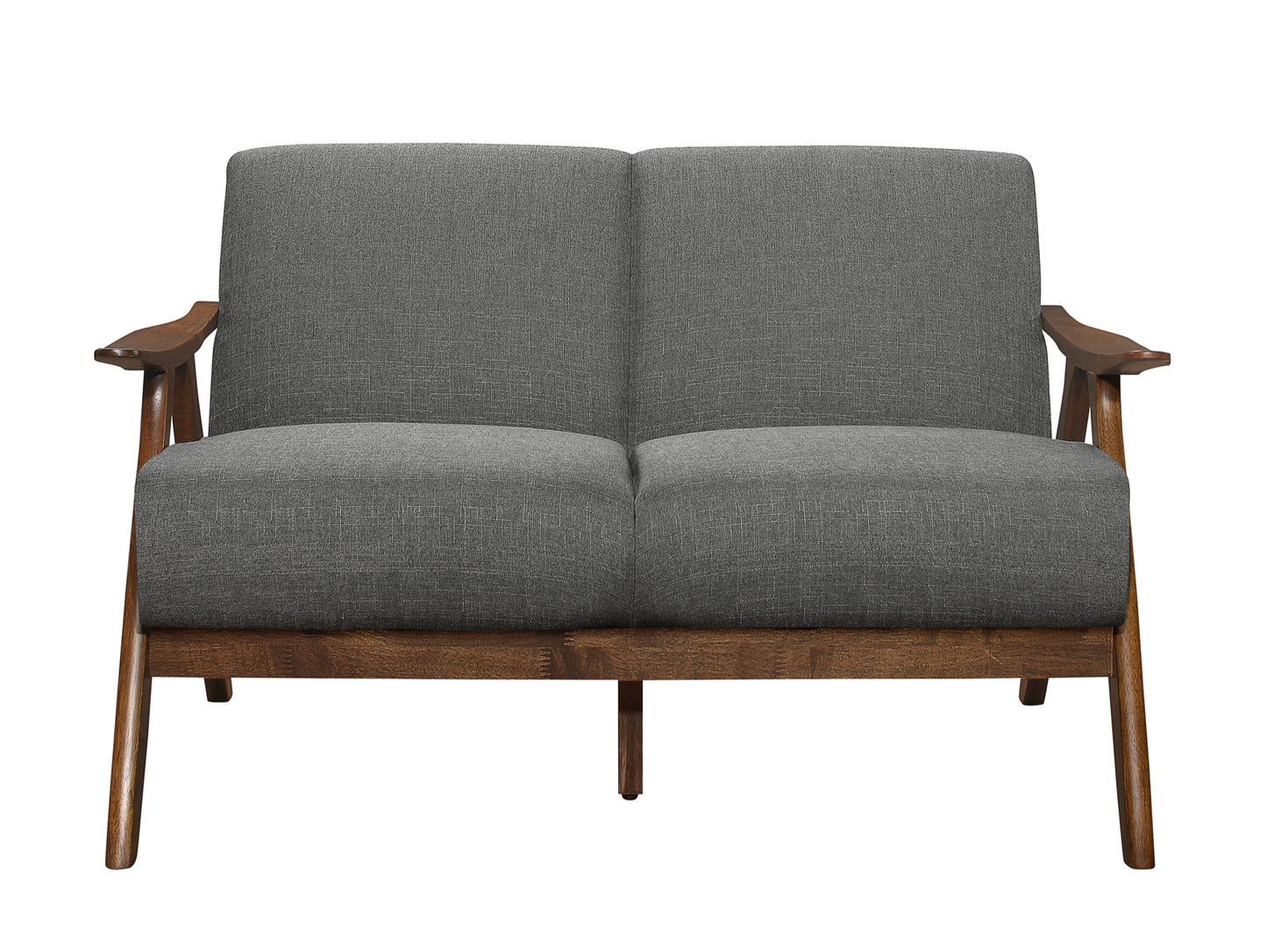 Contemporary Modern Fabric Wooden Sofa Set 1138GY Toronto Stock