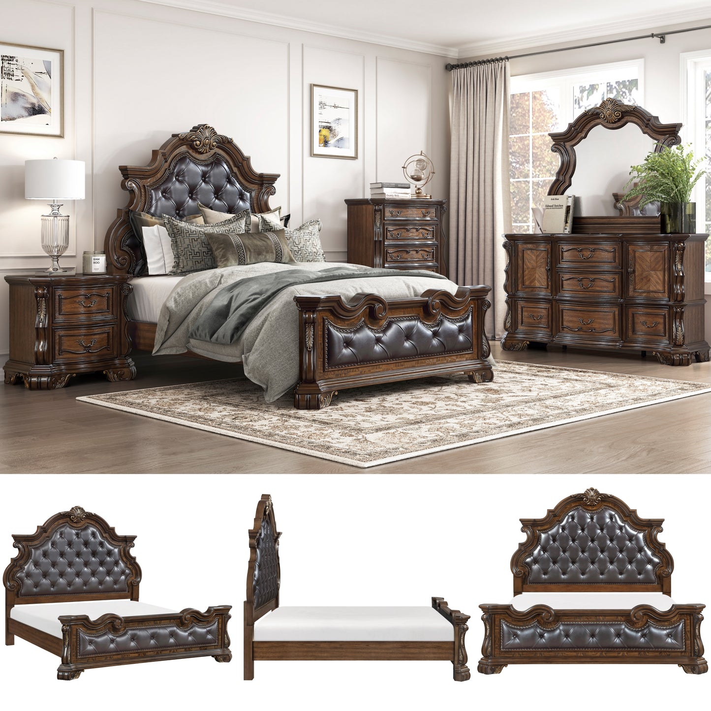 Ensemble de chambre à coucher modèle 1312 - Stocks Californie