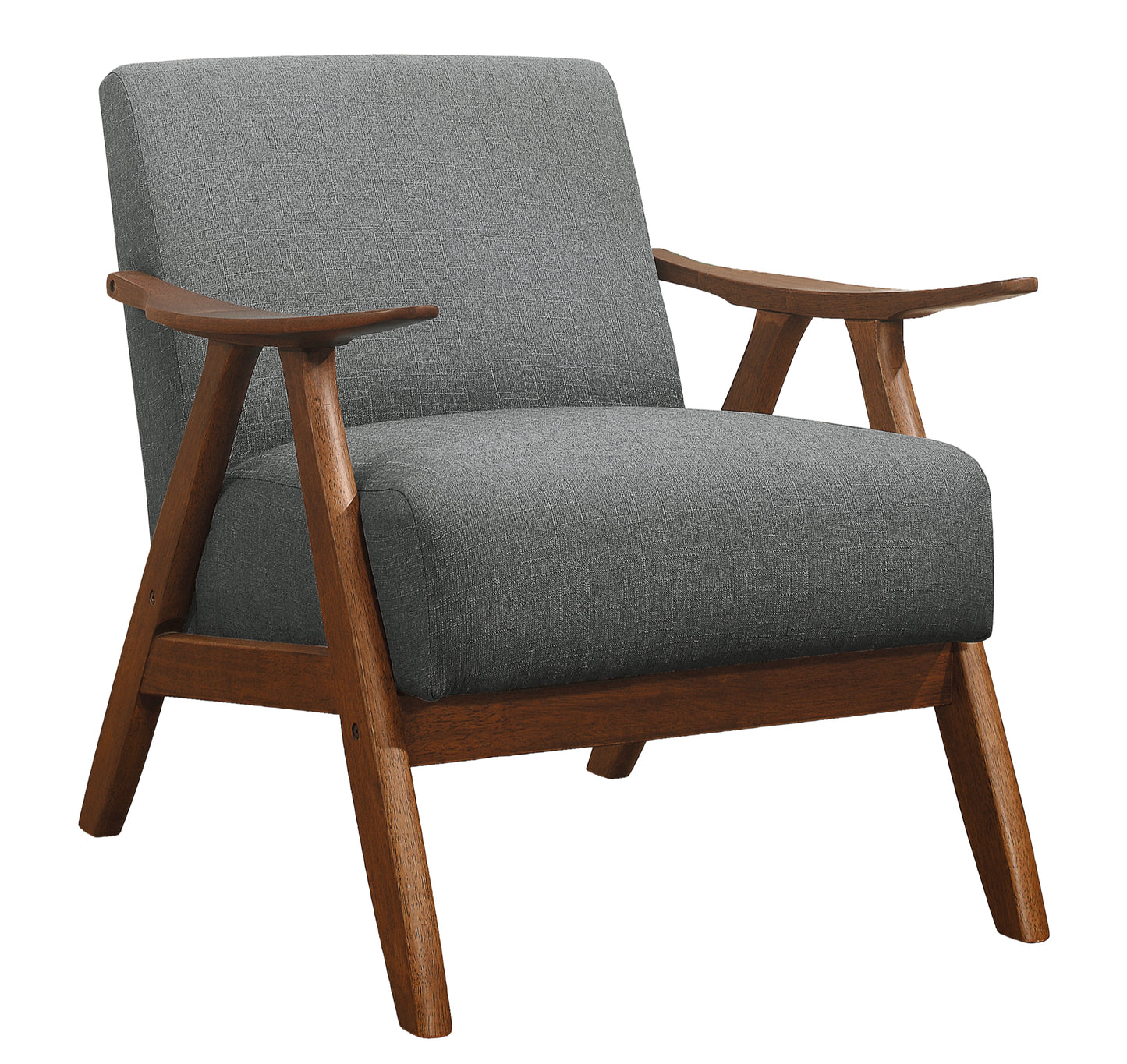 Fabric Wooden Contemporary Accent Chair 1138GY Toronto Stock