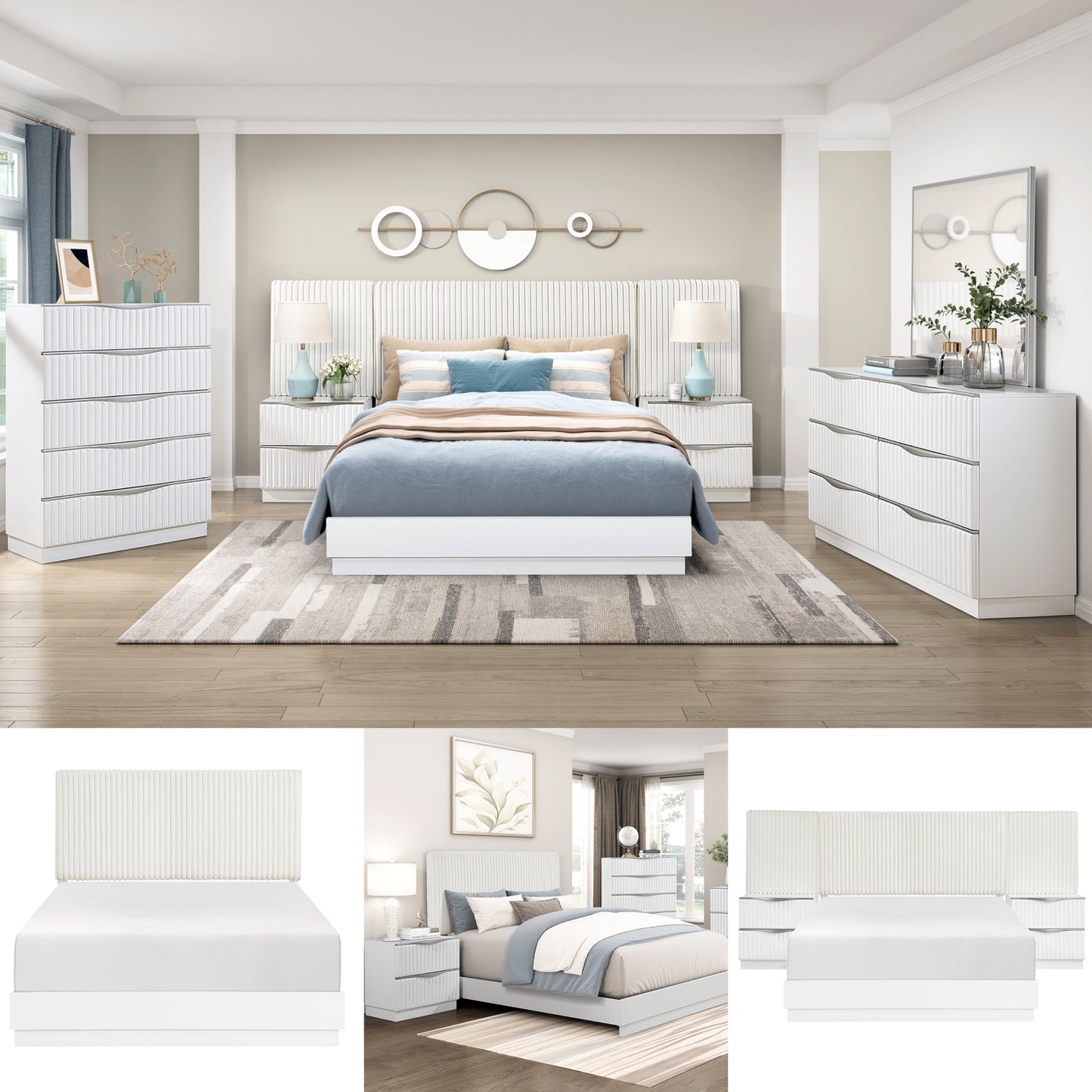 Ensemble de chambre à coucher modèle 1312 - Stocks Californie
