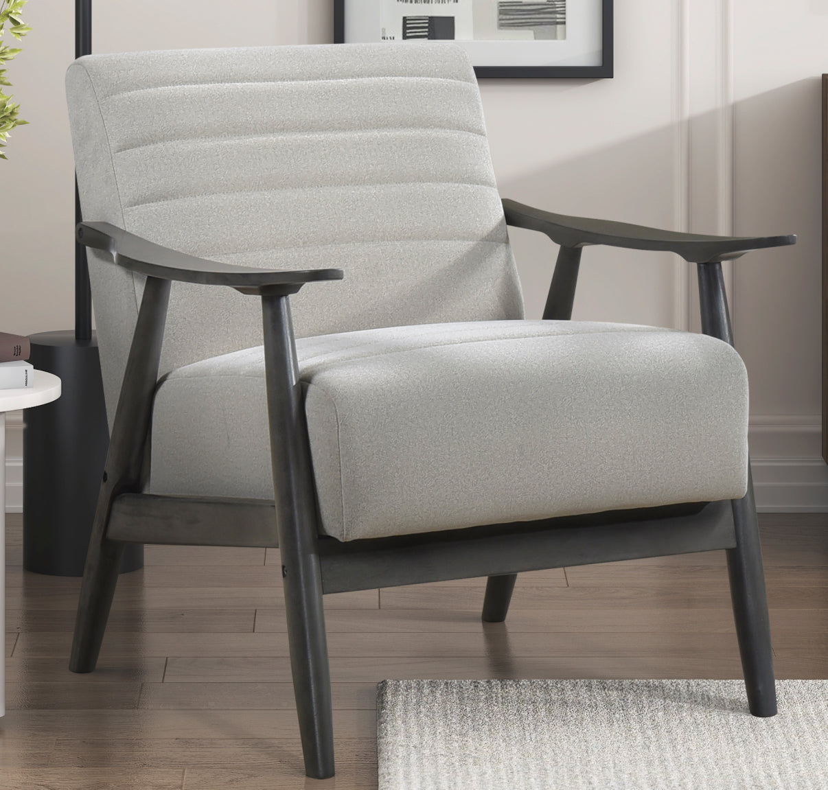 Contemporary Fabric Wooden Accent Chair 1287PE Toronto Stock