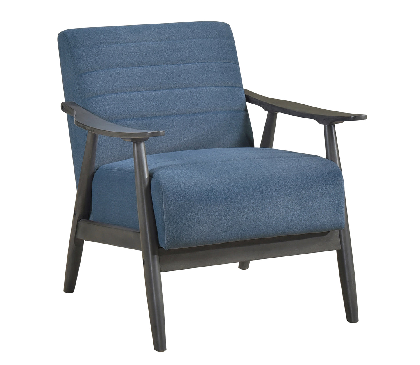 Contemporary Fabric Wooden Accent Chair 1287BU Toronto Stock
