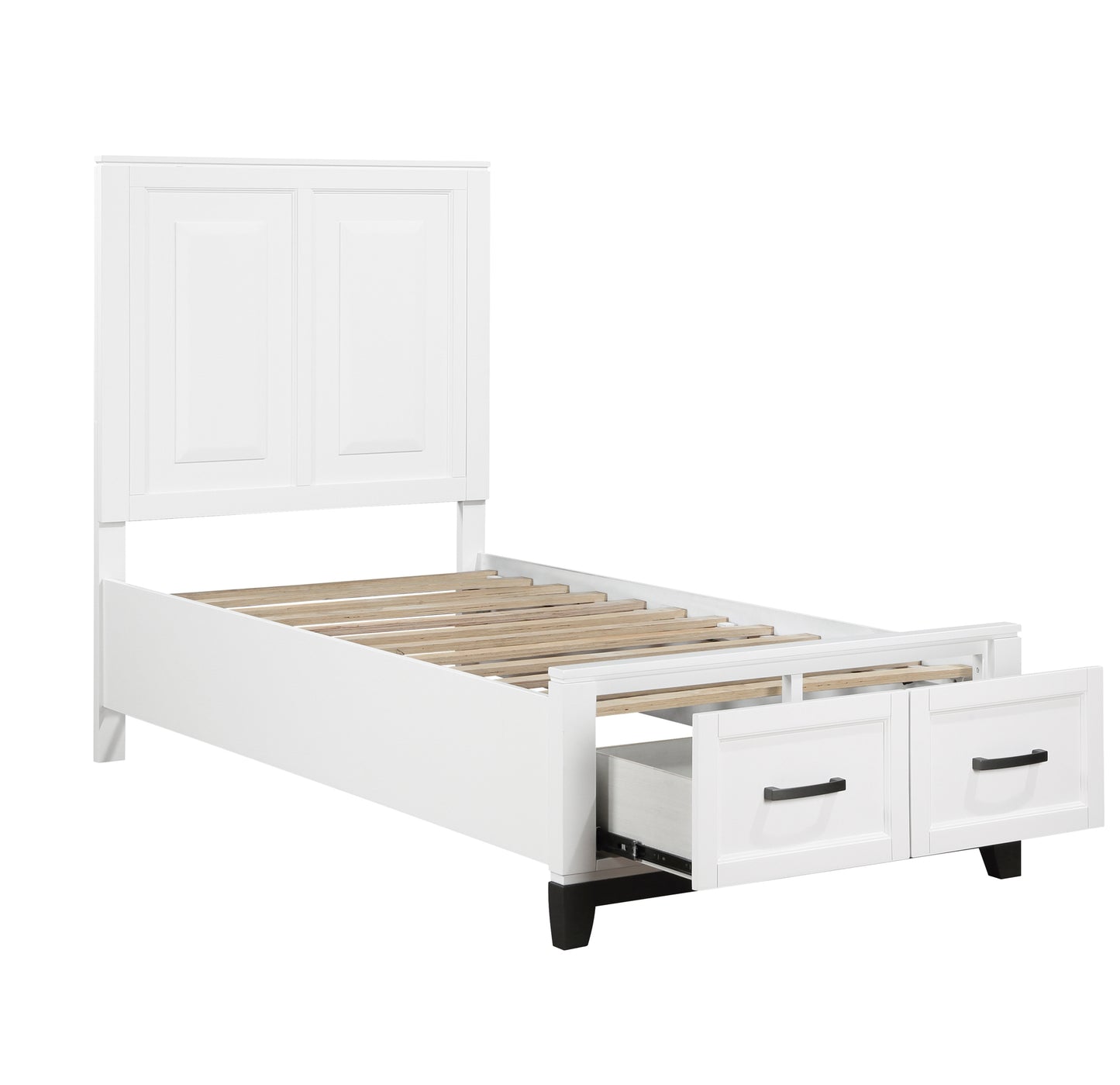 White Storage Kid / Youth Bed Twin, Double 1450WH Toronto Stock