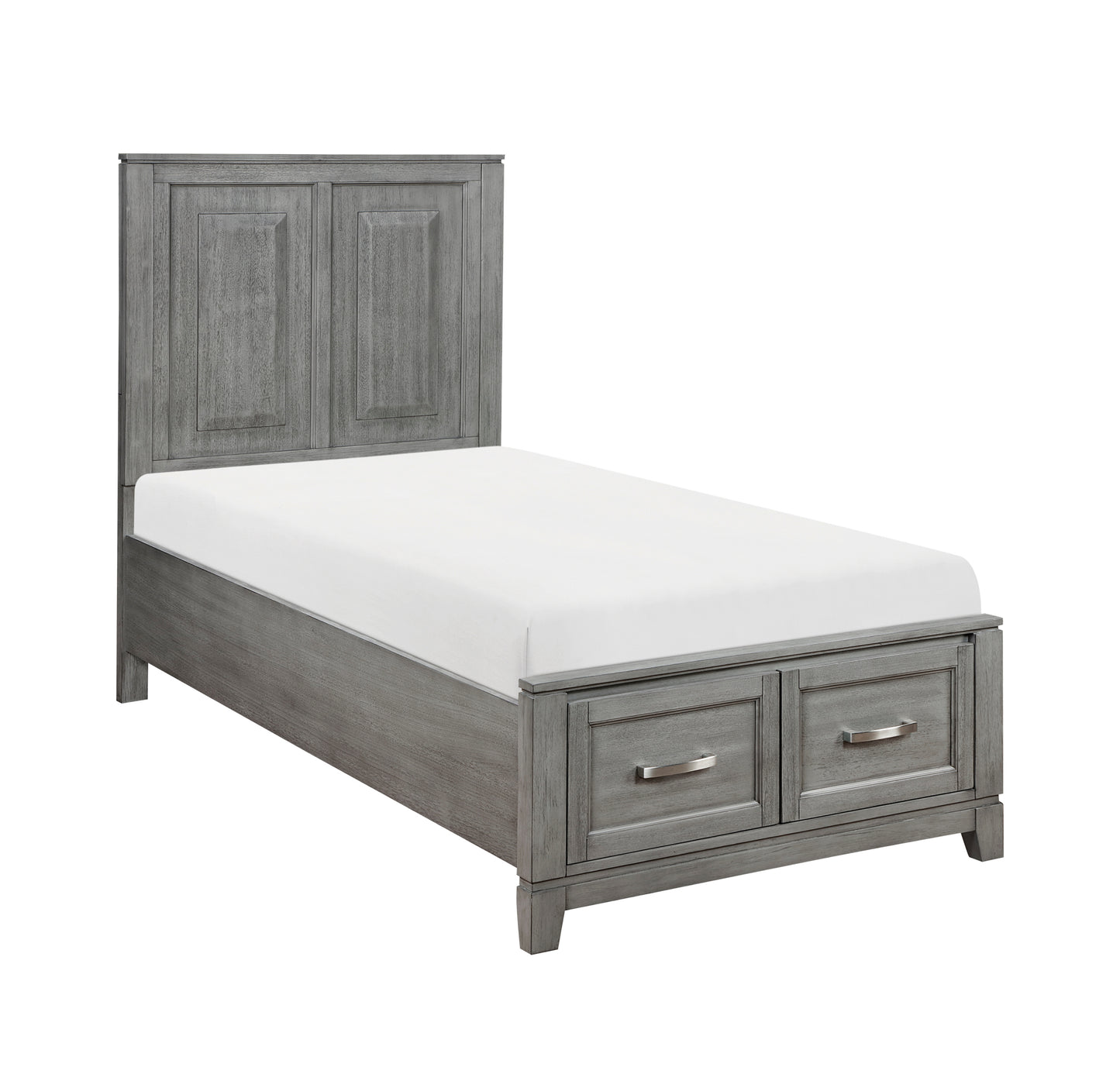 Children / Kids/ Youth White Storage Bedroom Set 1450 Grey, California Stock