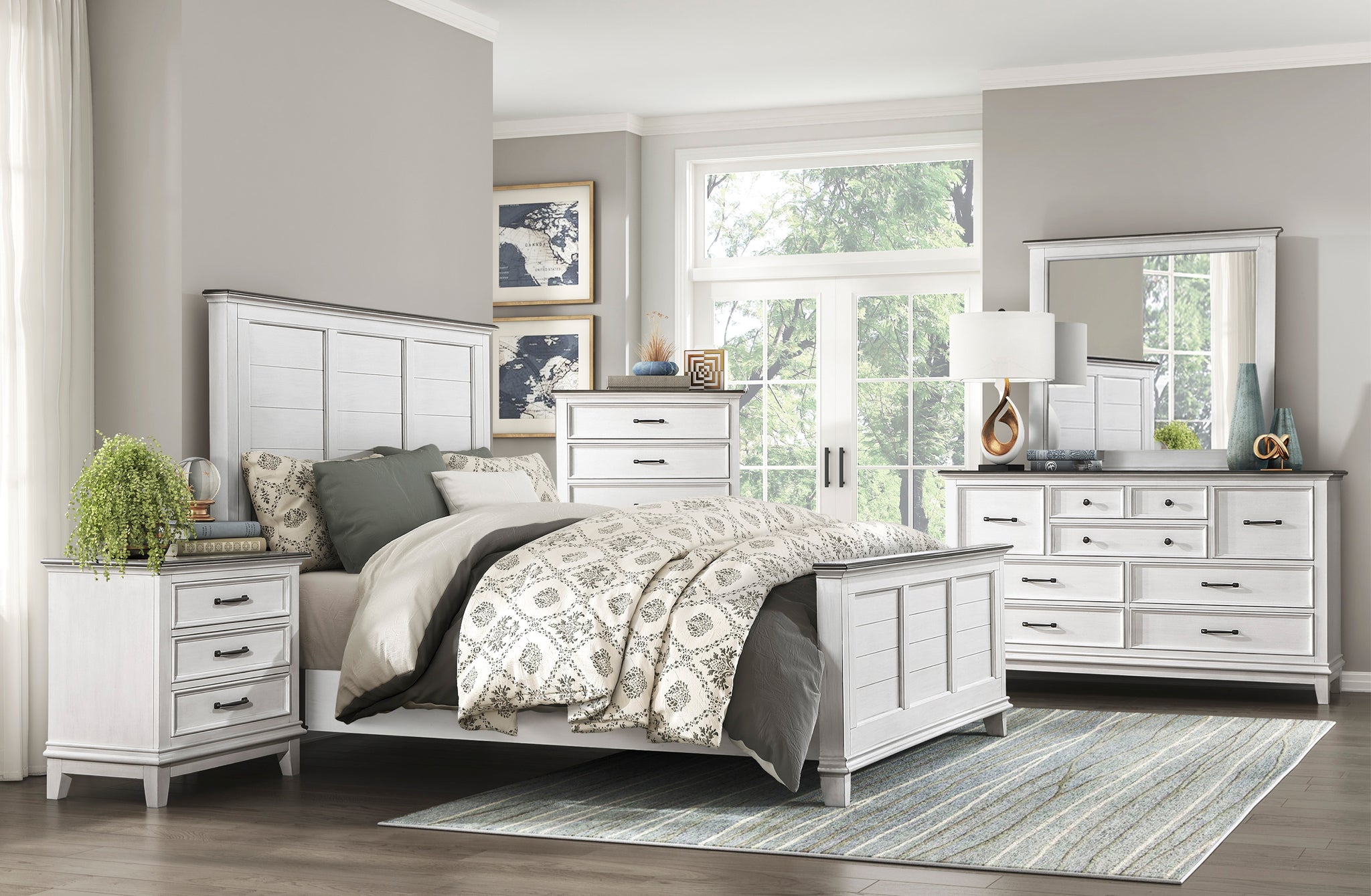 Country Style Wooden Bedroom Set Queen/King 1463 Toronto Stocks ...