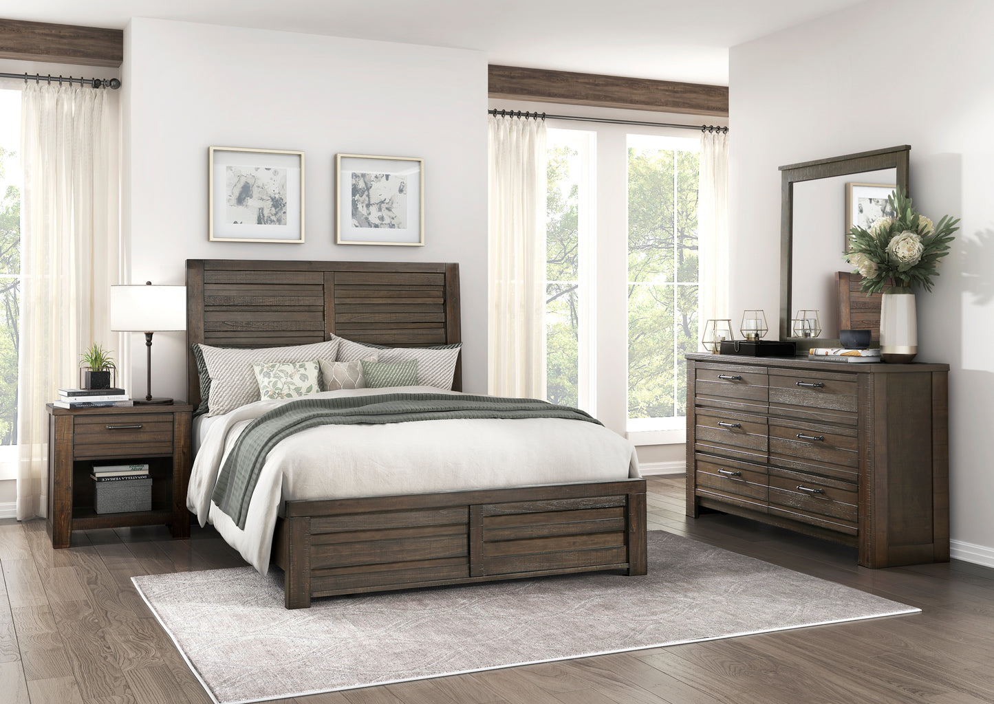 Rustic Look industrial Design Bedroom Set Queen/King 1498DB Very Limited Stocks Toronto