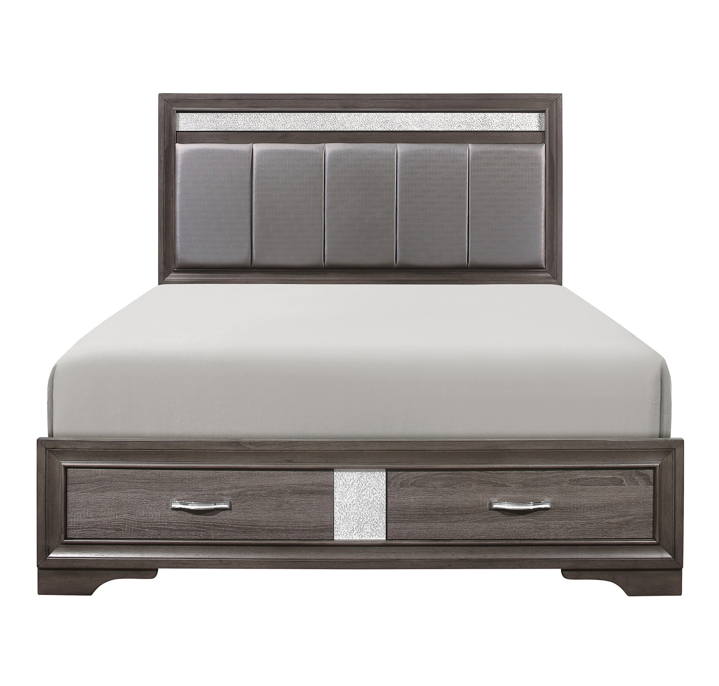 Grey Storage Drawers Queen Bed 1505 Very Limited Toronto Stock
