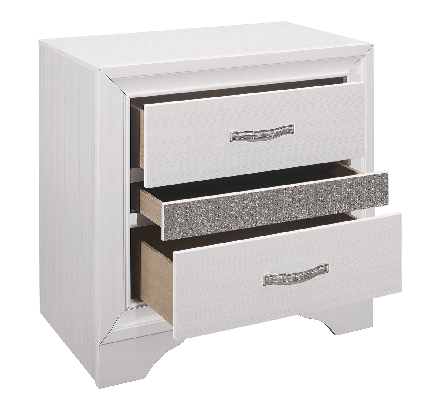 White Storage Drawers Queen/King Bed & Night Tables 1505W Limited Toronto Stock