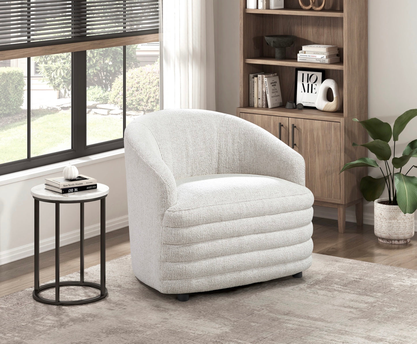 Fauteuil d'appoint contemporain en similicuir 1011DGY-1 - Article en stock à Toronto