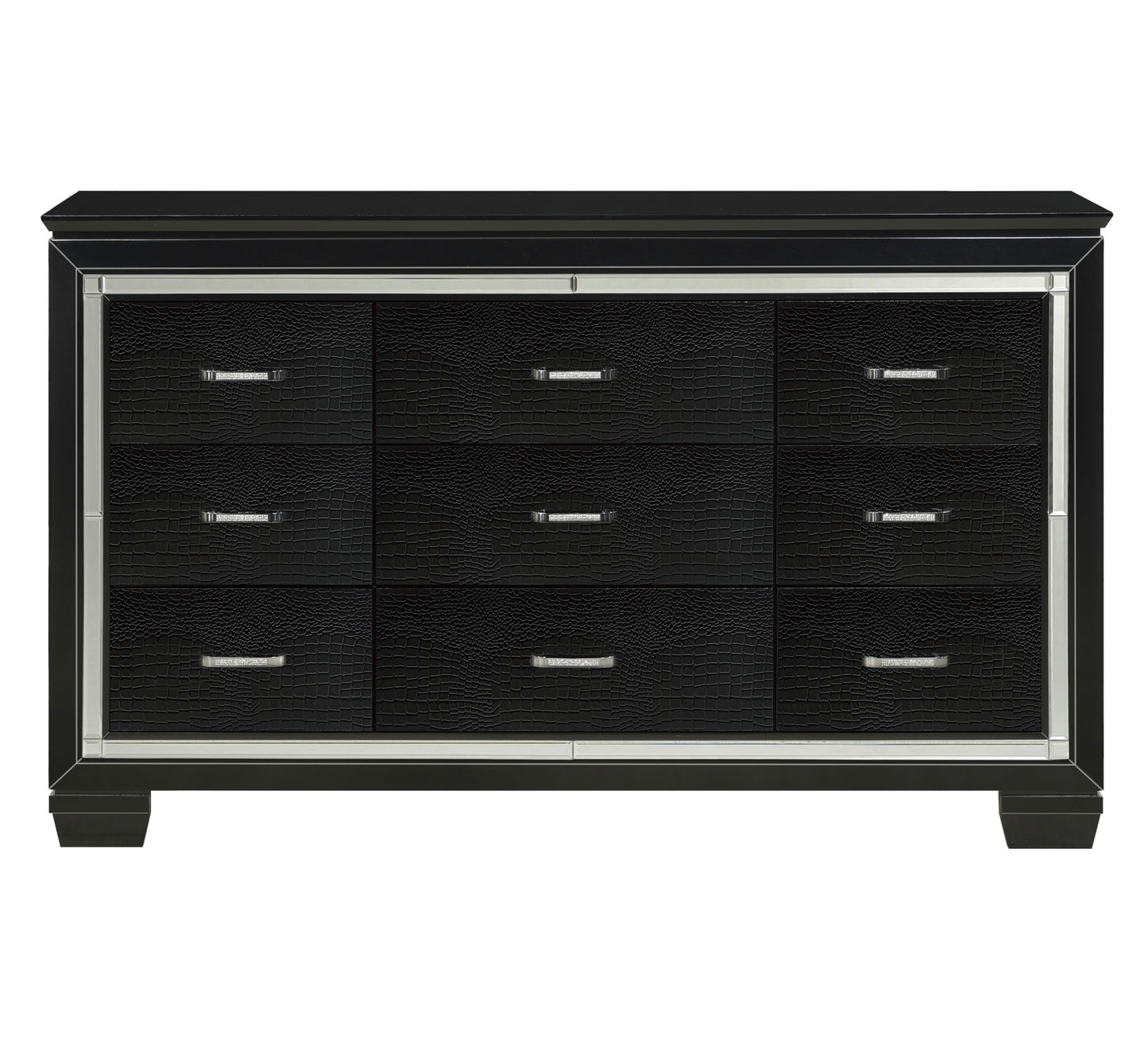 Classic Glamorous Black/White Night Tables/Chests/Dressers/Mirror 1916BK/W Limited Stocks Toronto